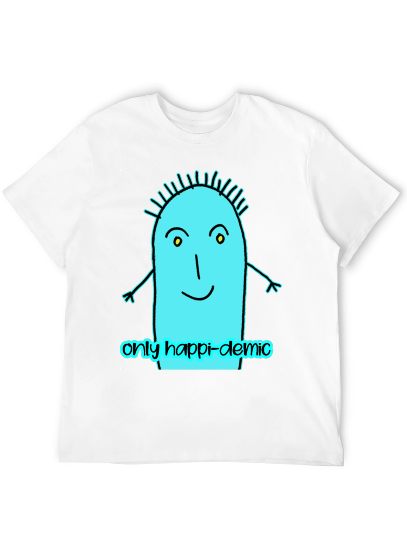 Happy-demic Cartoon Graphic T-Shirt
