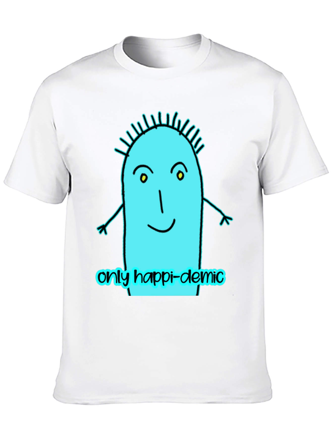 Happy-demic Cartoon Graphic T-Shirt