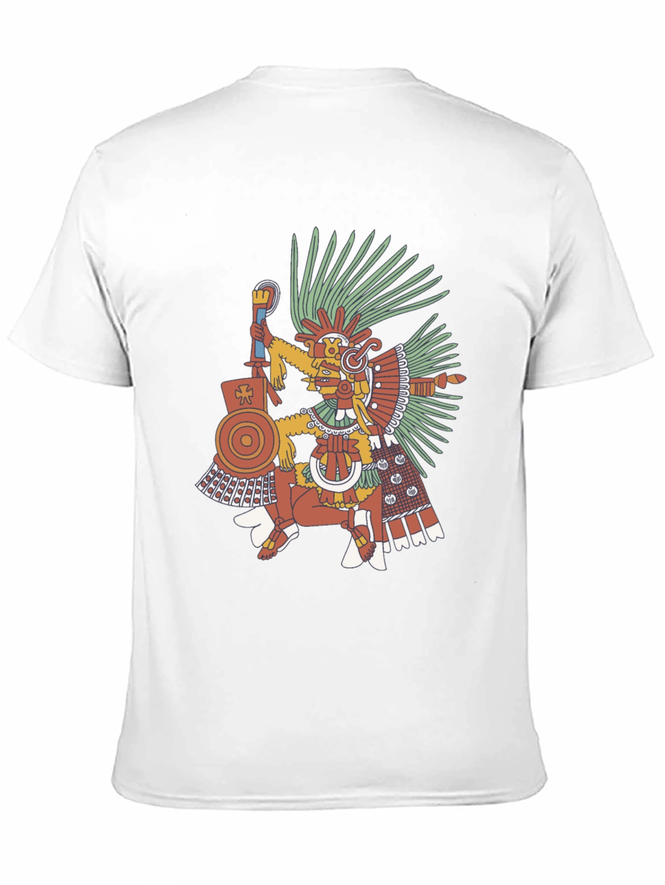 Aztec Warrior Graphic Tee - Black T-Shirt