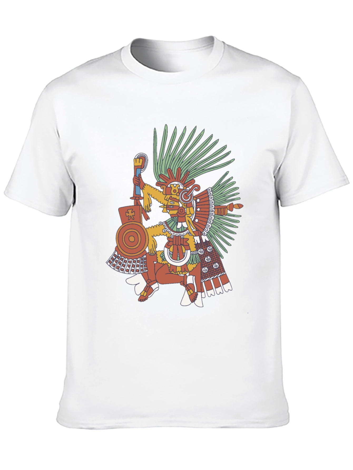 Aztec Warrior Graphic Tee - Black T-Shirt