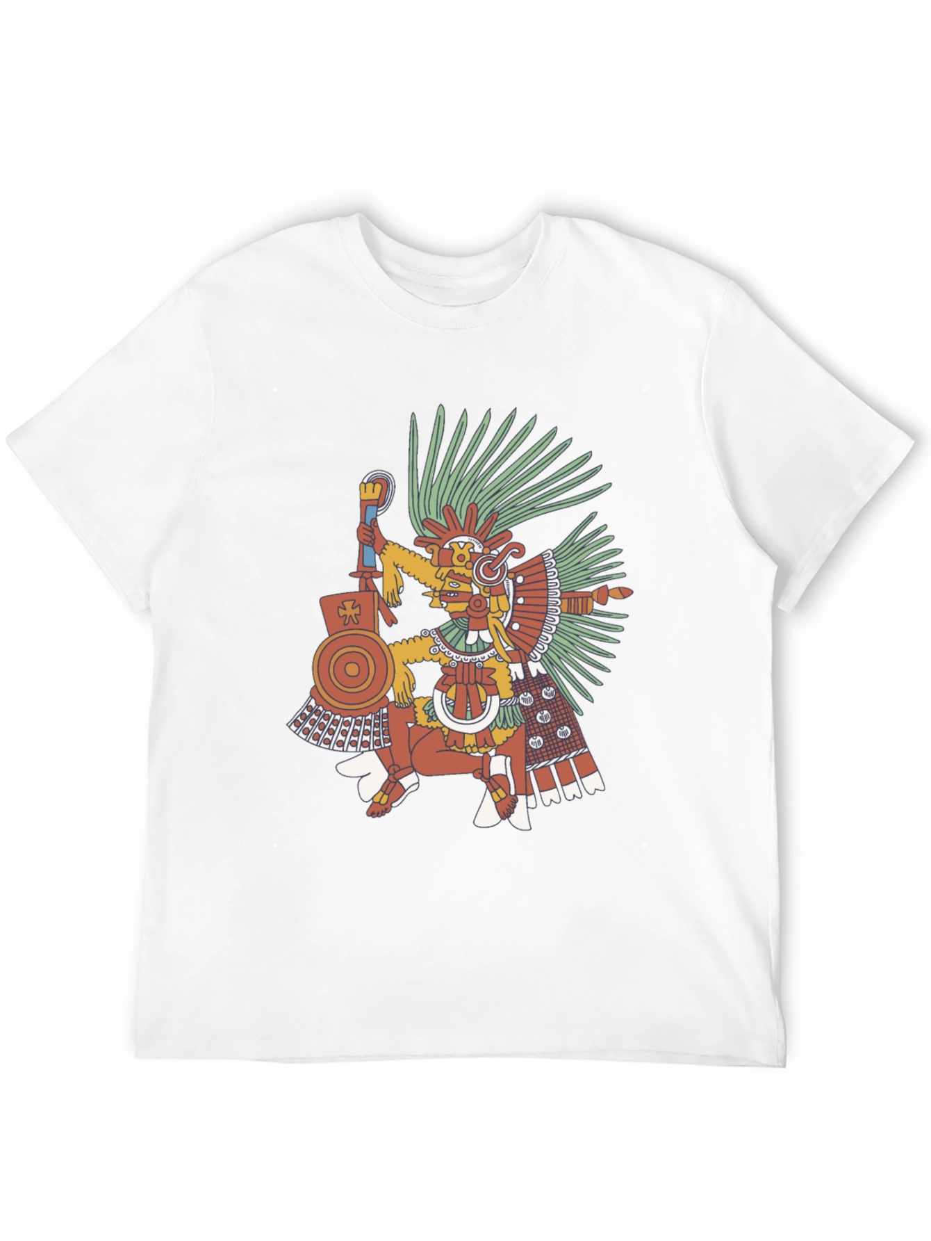 Aztec Warrior Graphic Tee - Black T-Shirt