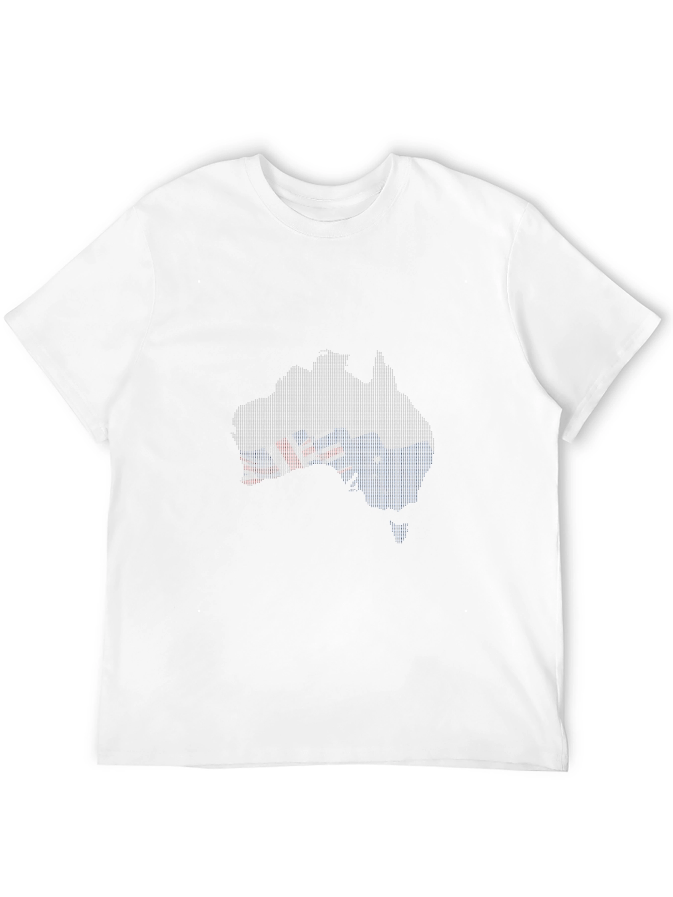 Australia Flag Map T-Shirt - Black