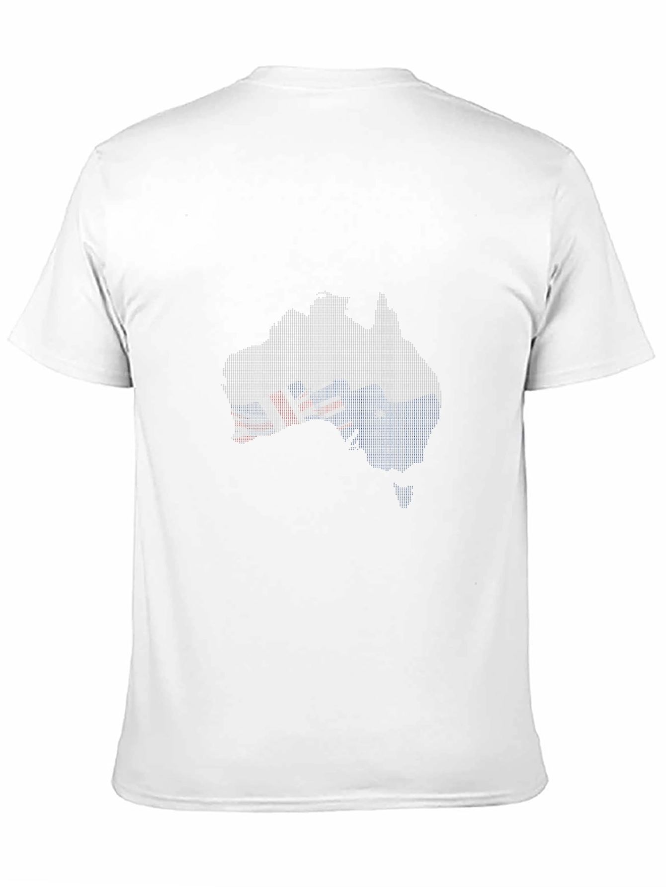 Australia Flag Map T-Shirt - Black