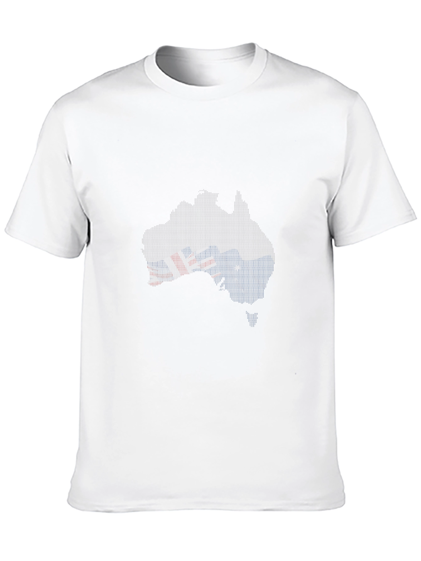 Australia Flag Map T-Shirt - Black