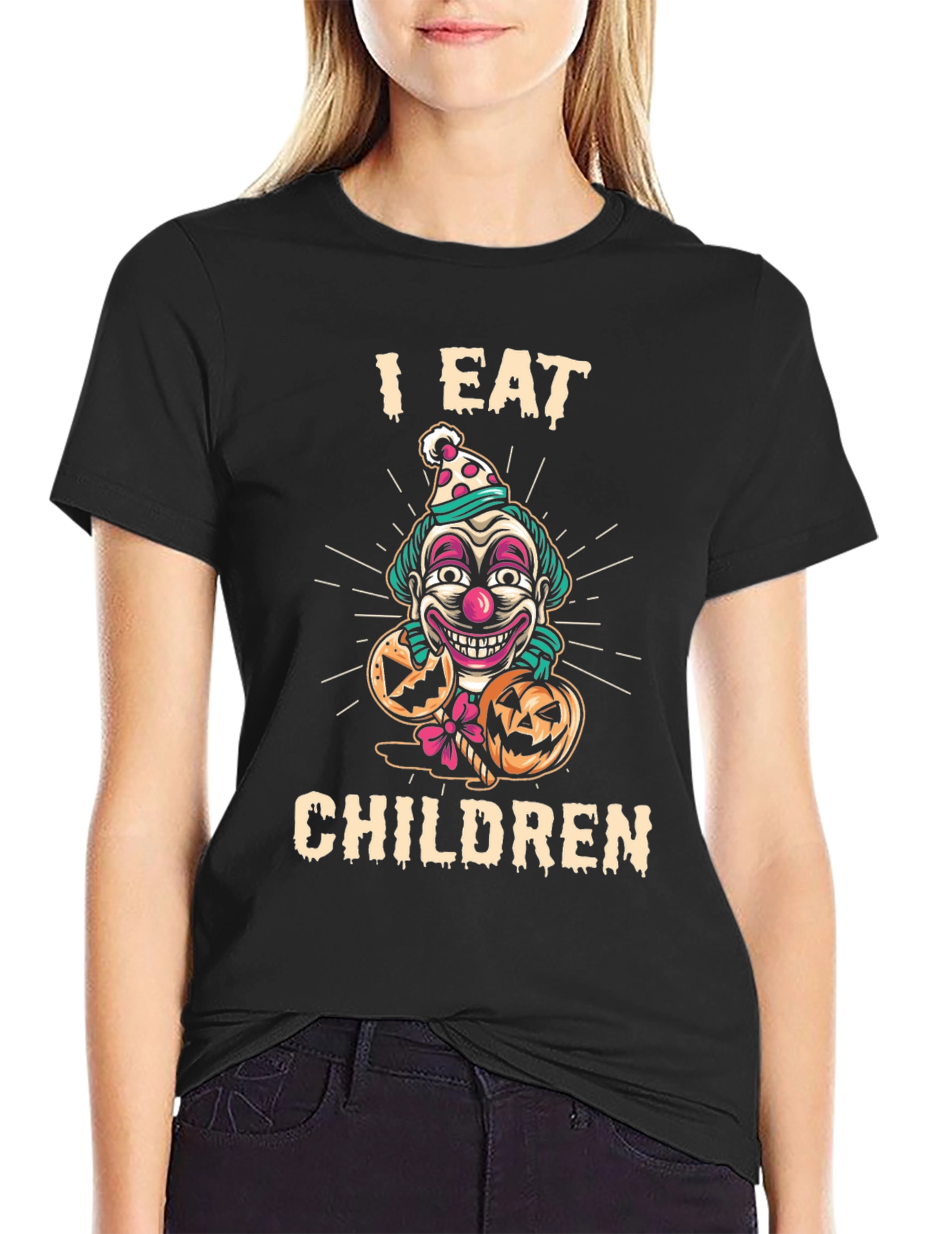 I Eat Children Clown Halloween T-Shirt