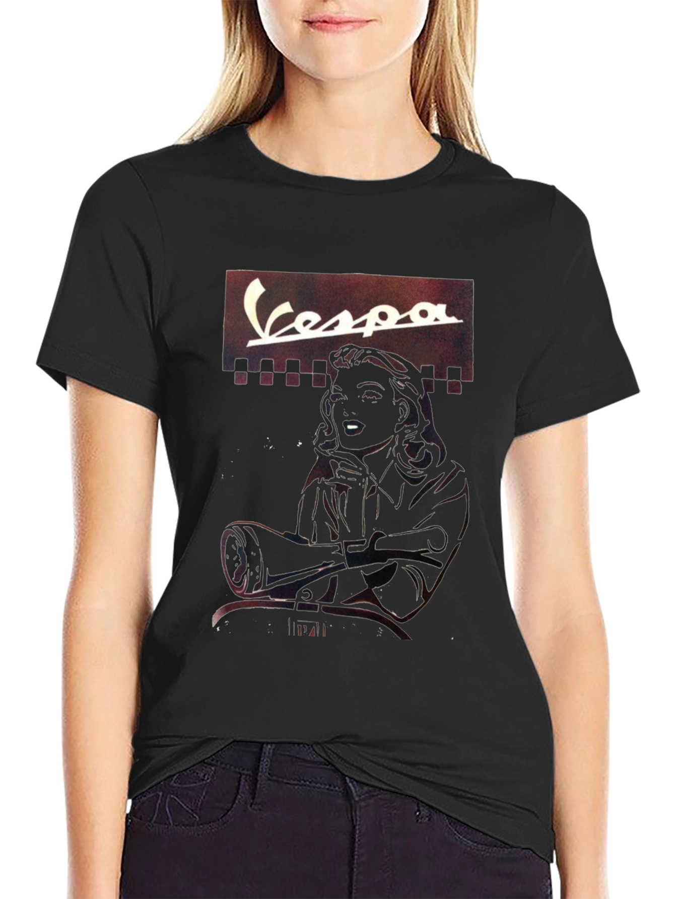 Retro Vespa Graphic T-Shirt - Classic Cool