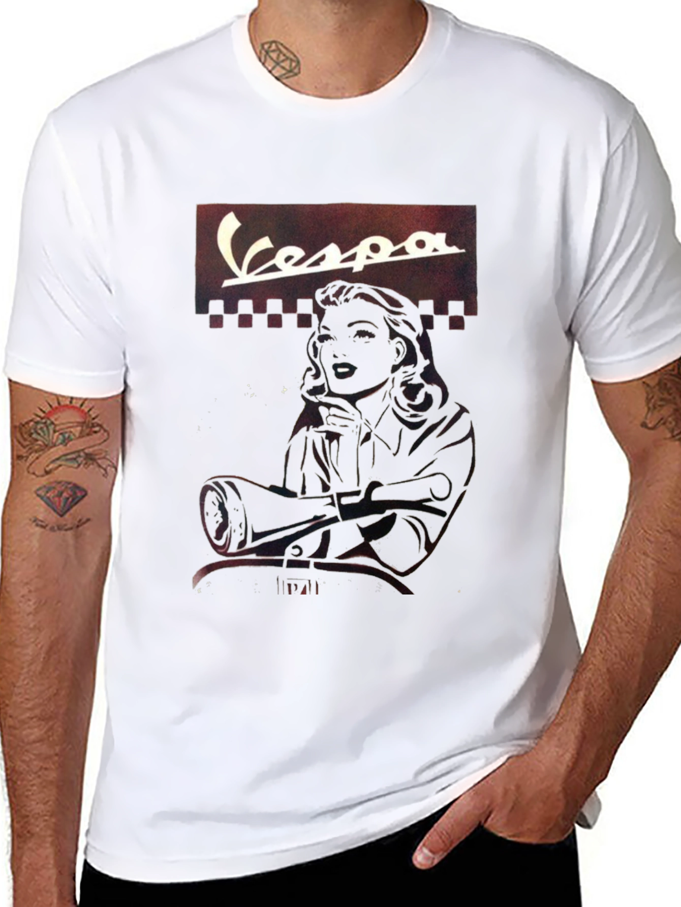Retro Vespa Graphic T-Shirt - Classic Cool
