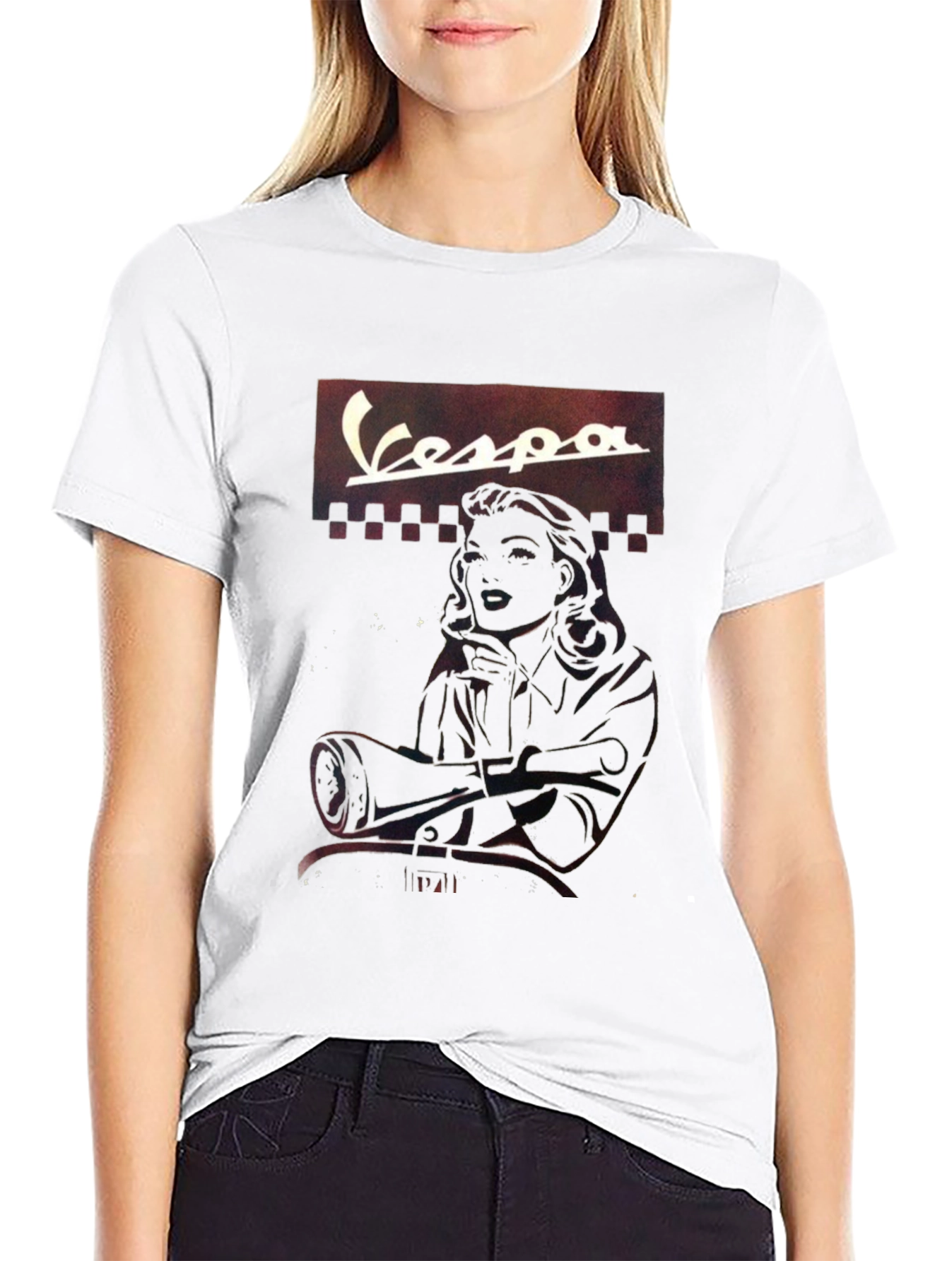 Retro Vespa Graphic T-Shirt - Classic Cool