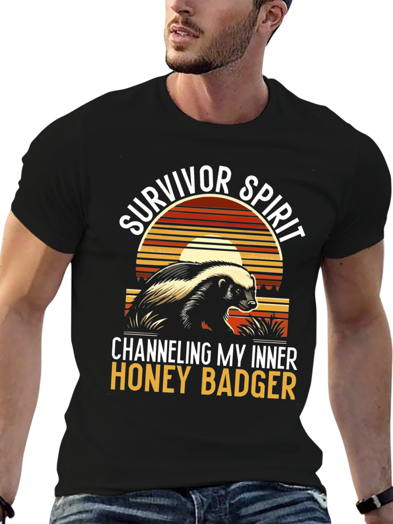 Survivor Spirit Honey Badger Graphic Tee