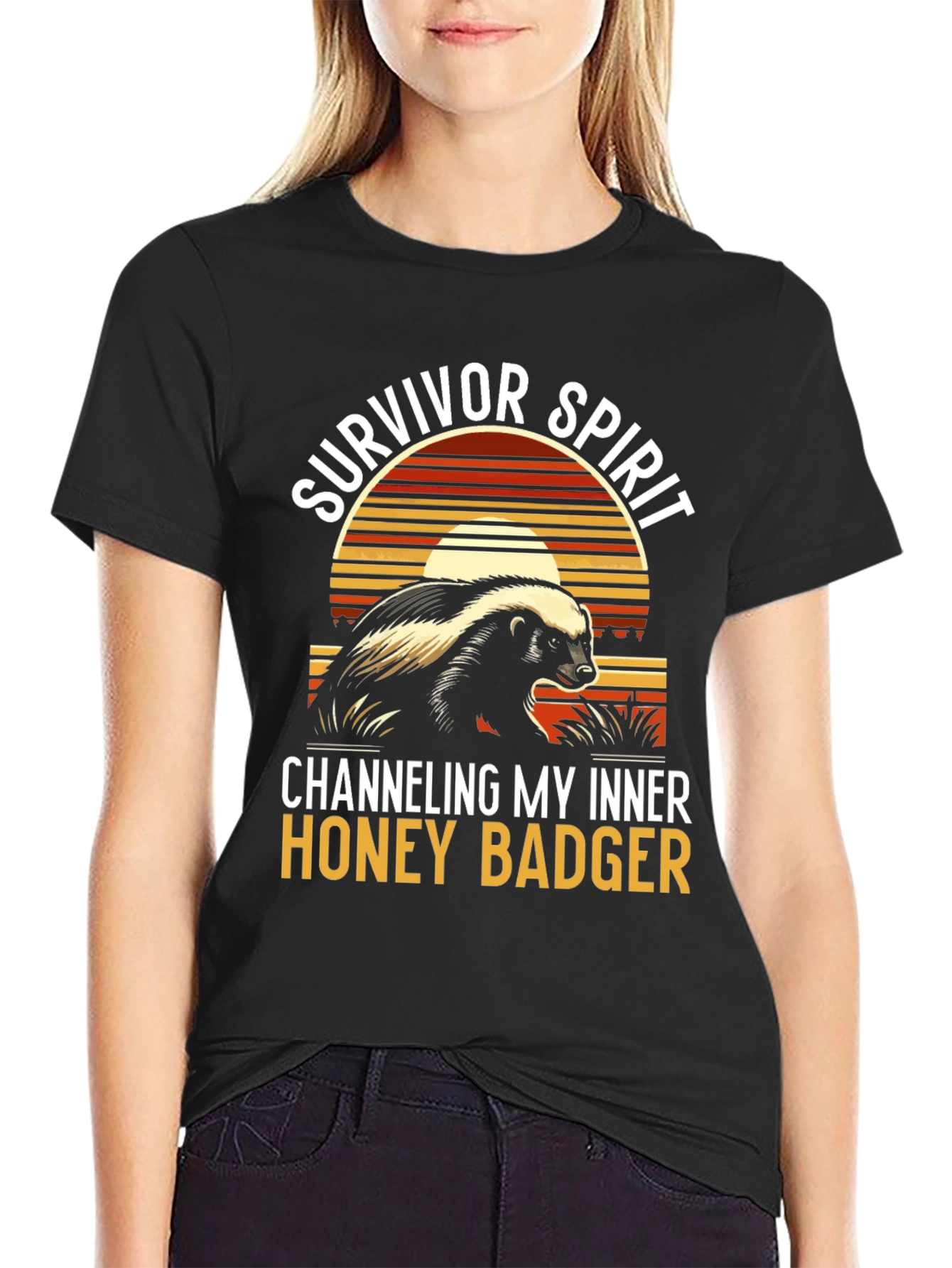 Survivor Spirit Honey Badger Graphic Tee