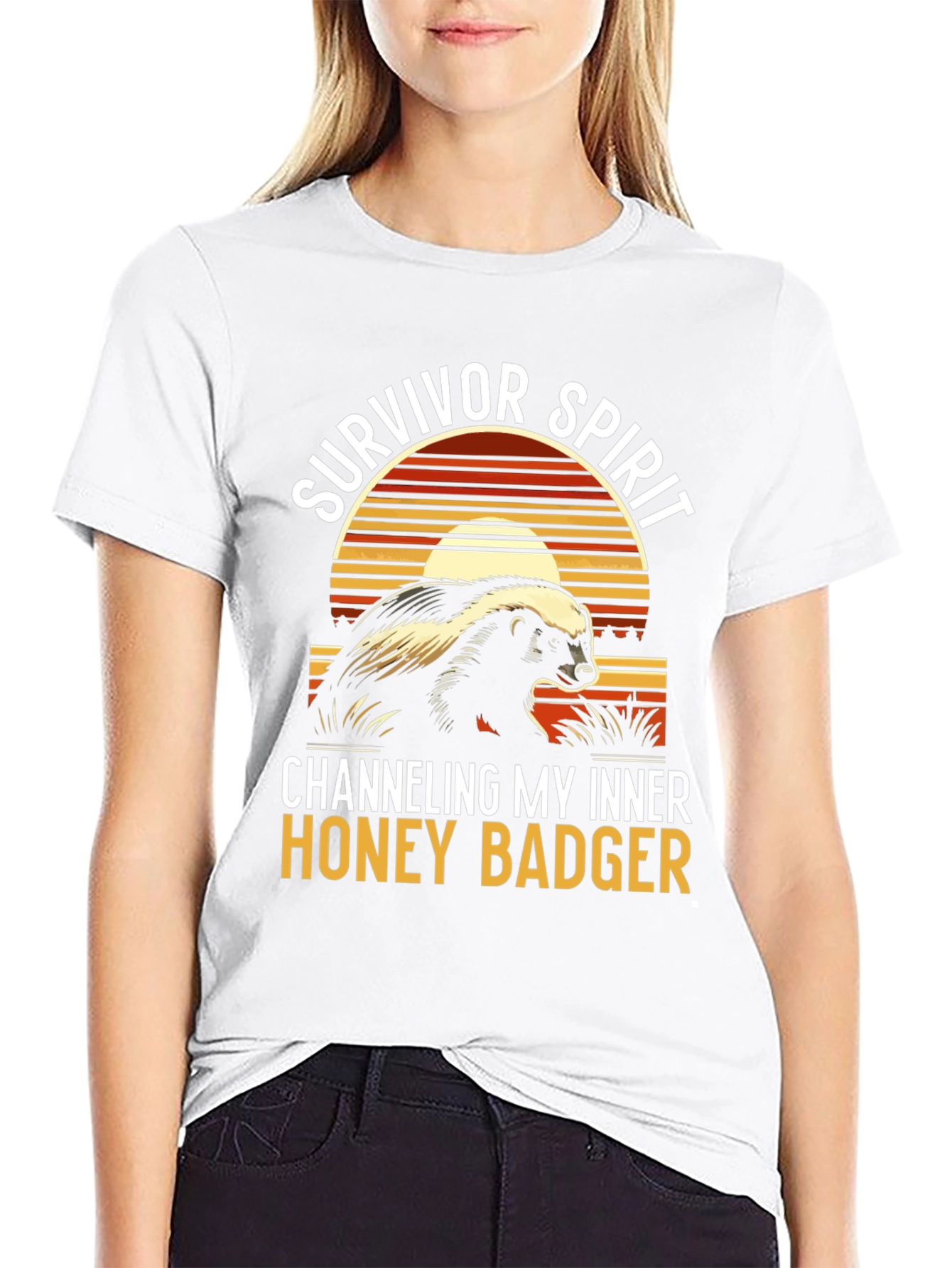 Survivor Spirit Honey Badger Graphic Tee