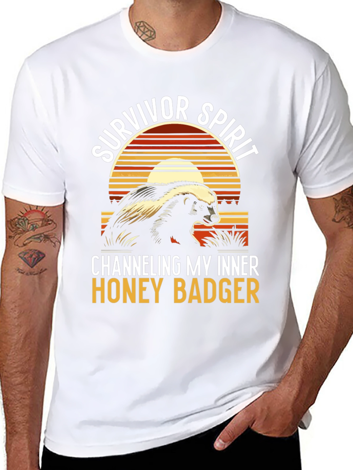 Survivor Spirit Honey Badger Graphic Tee