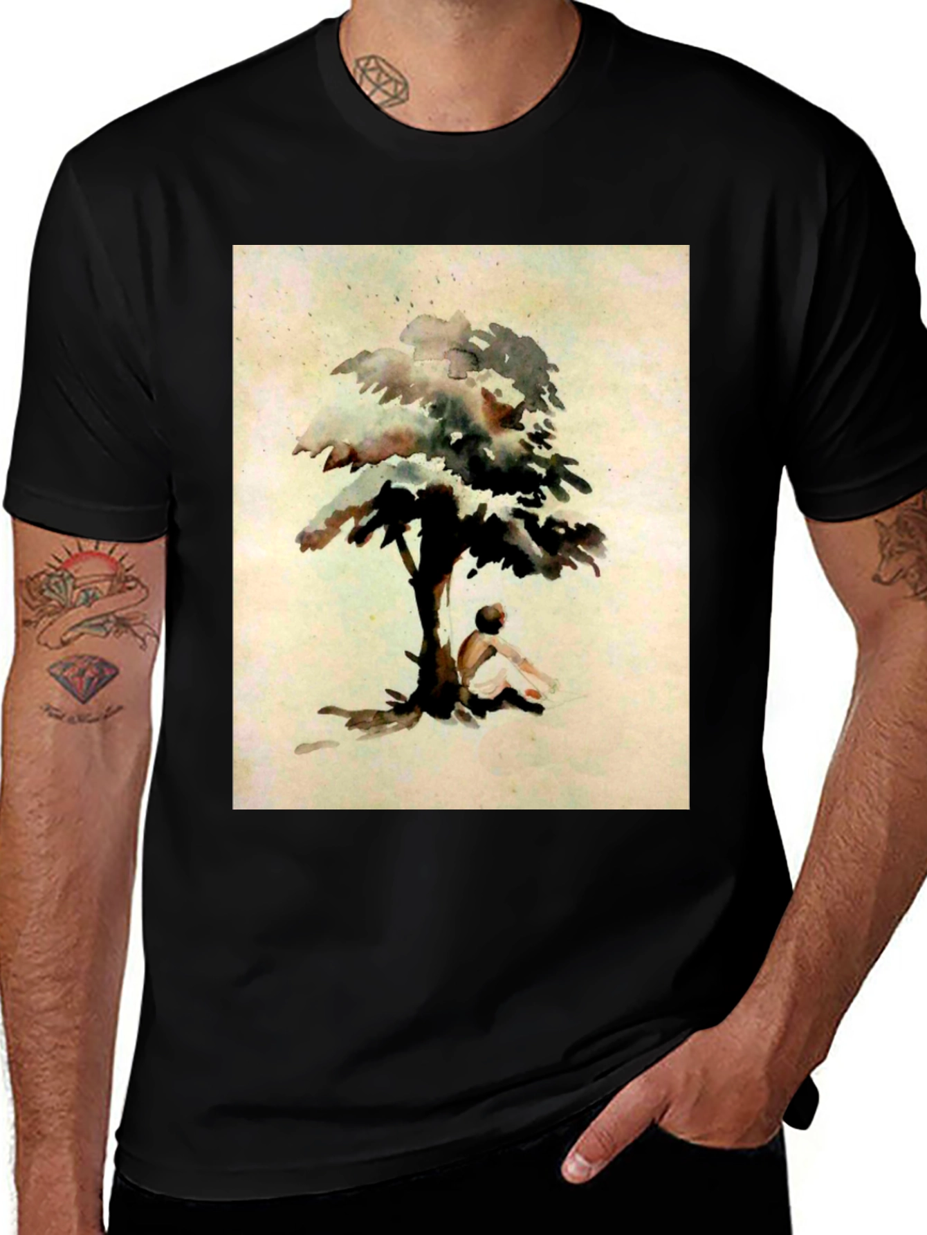Tree Contemplation Graphic Tee