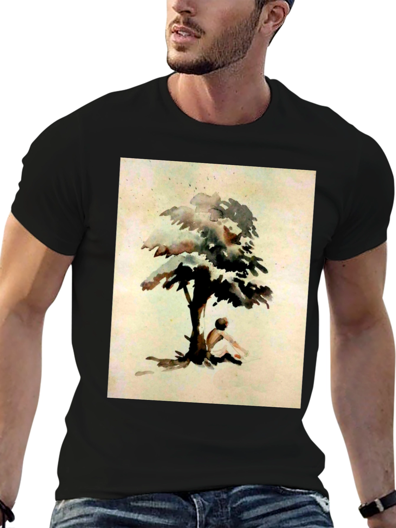 Tree Contemplation Graphic Tee