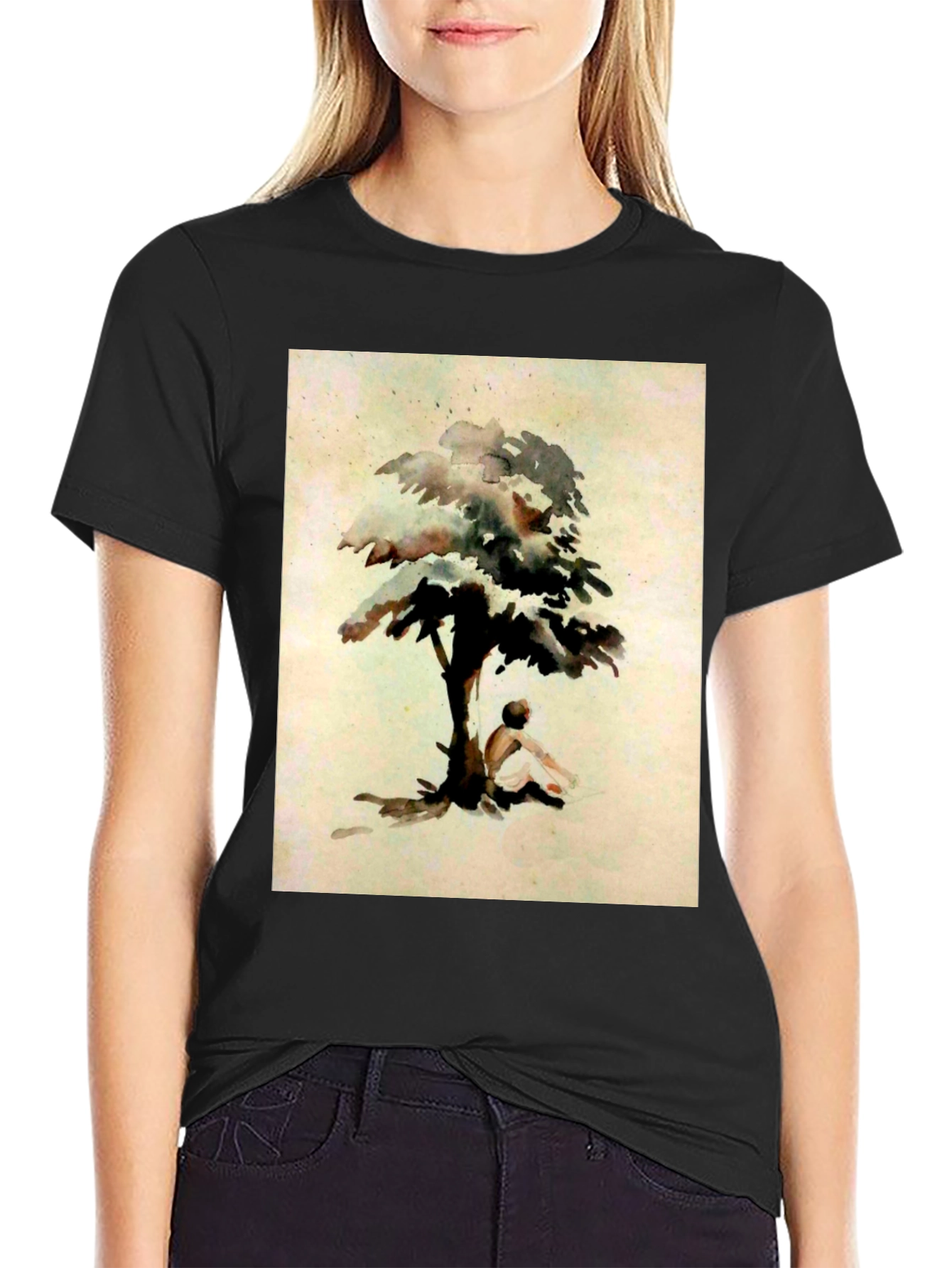 Tree Contemplation Graphic Tee