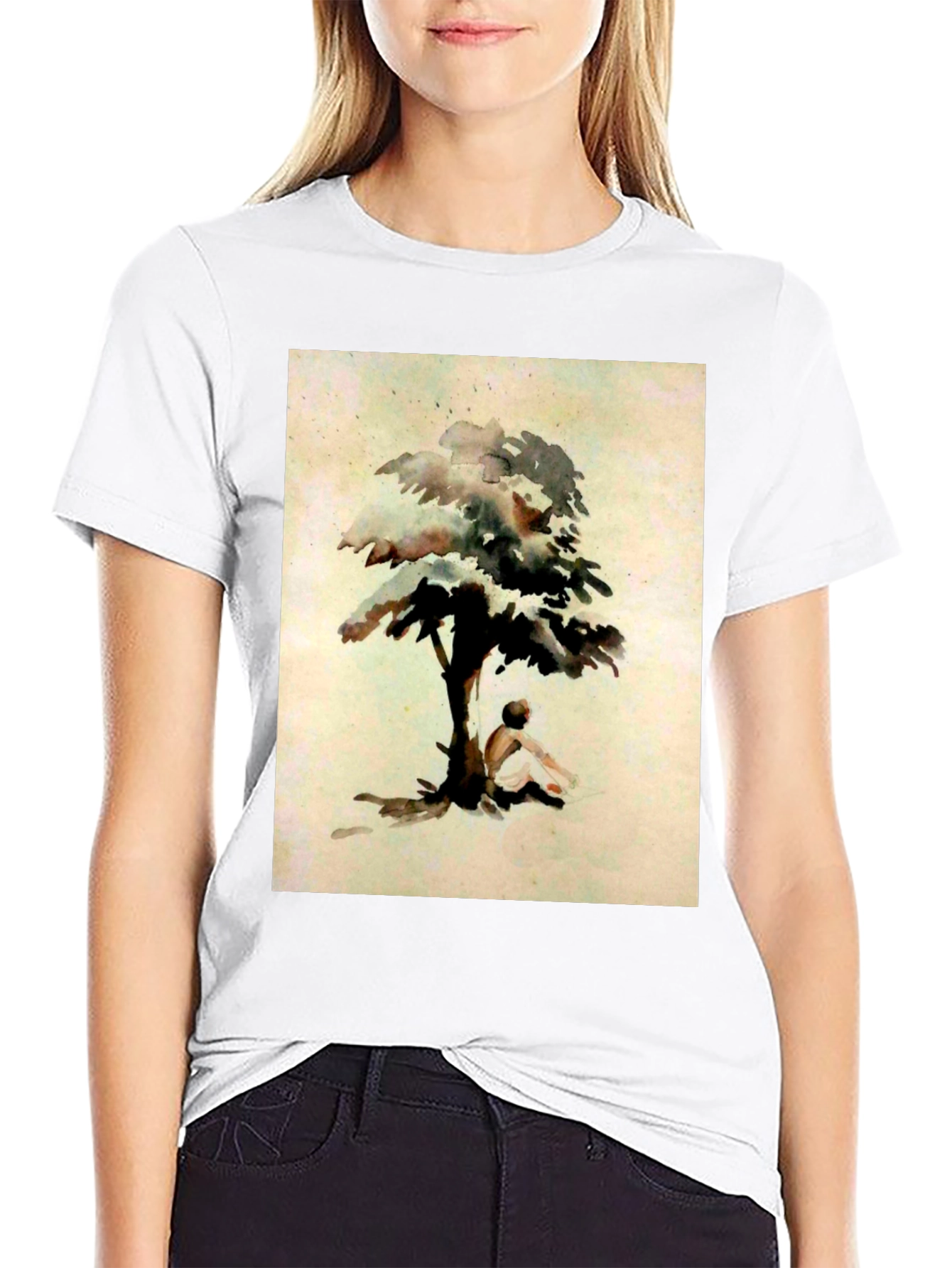 Tree Contemplation Graphic Tee