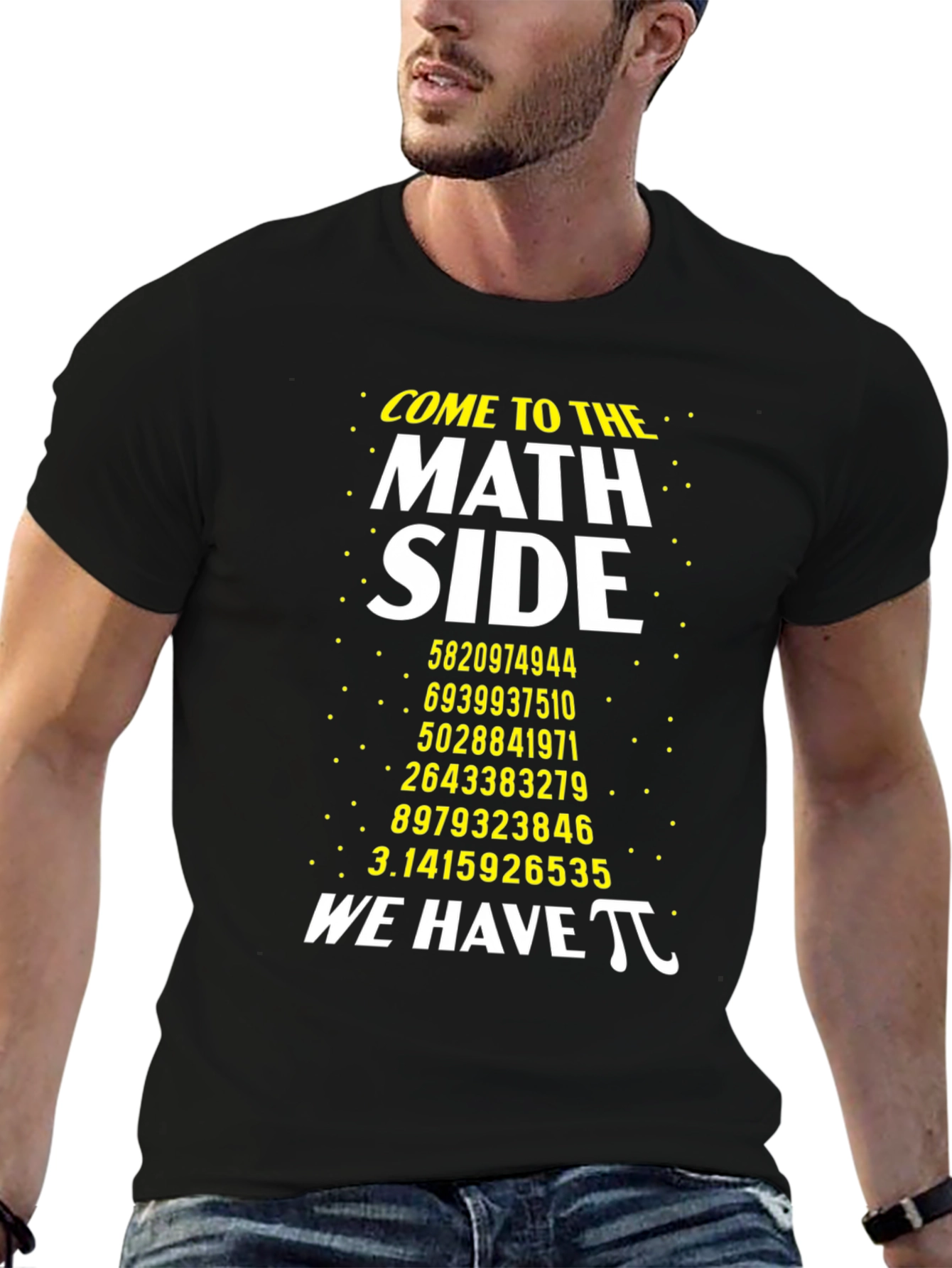 Math Side Pi Number T-Shirt Geeky Graphic Tee