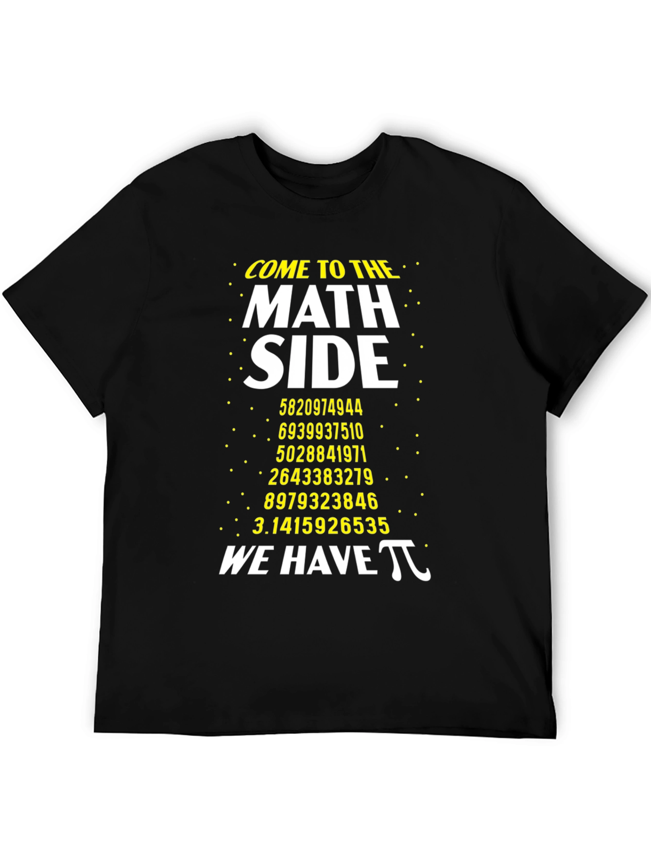 Math Side Pi Number T-Shirt Geeky Graphic Tee