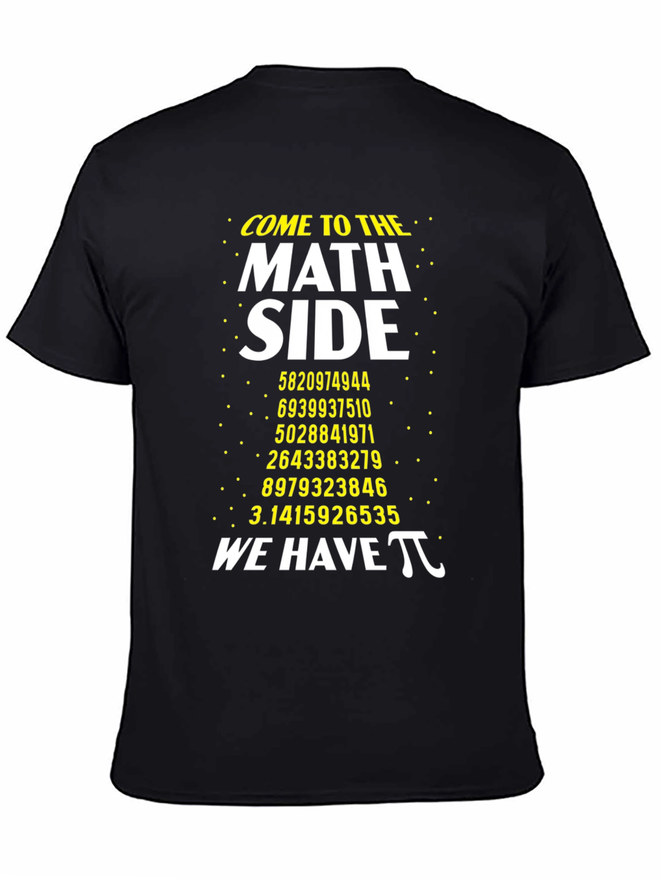 Math Side Pi Number T-Shirt Geeky Graphic Tee
