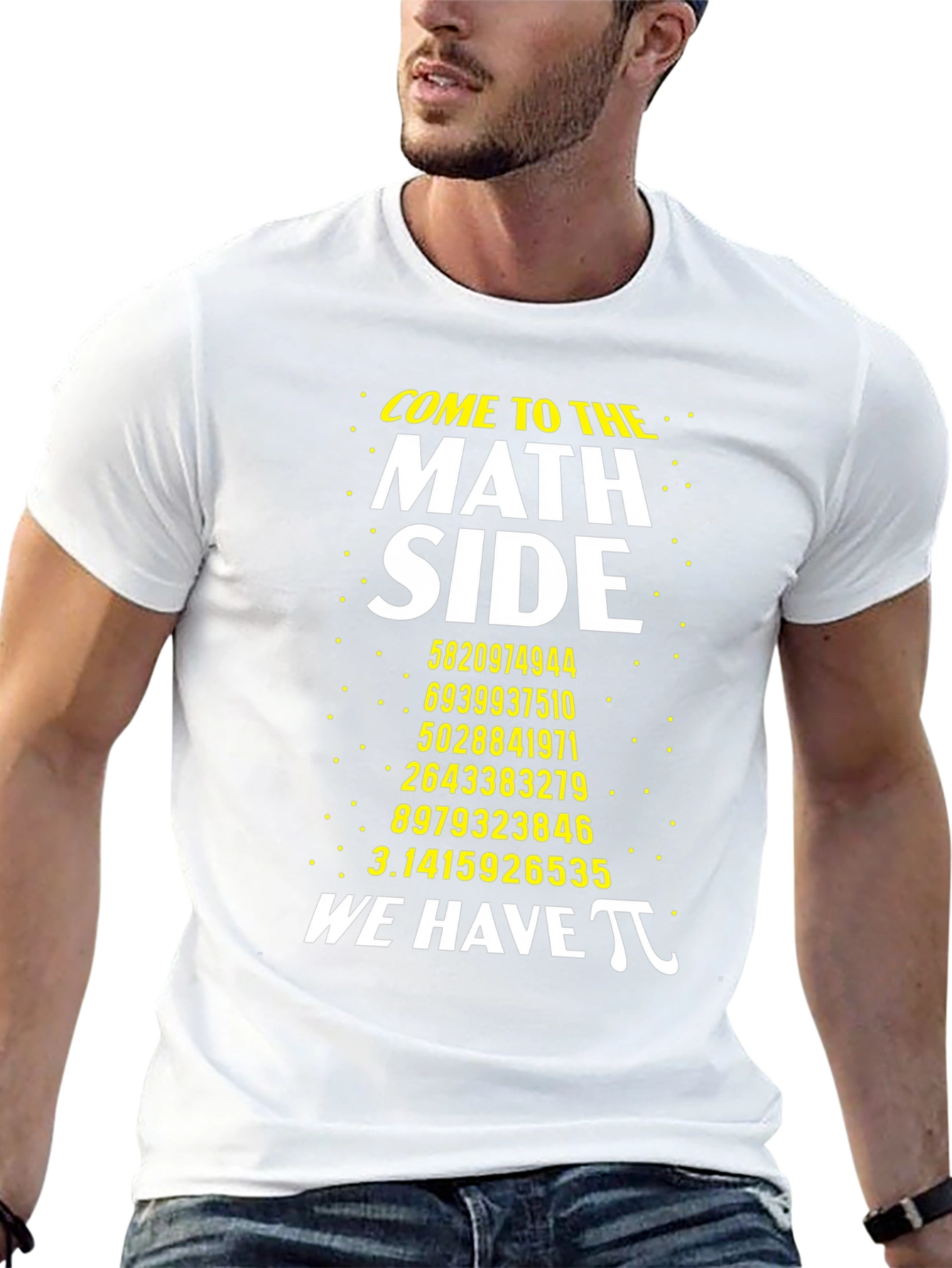 Math Side Pi Number T-Shirt Geeky Graphic Tee