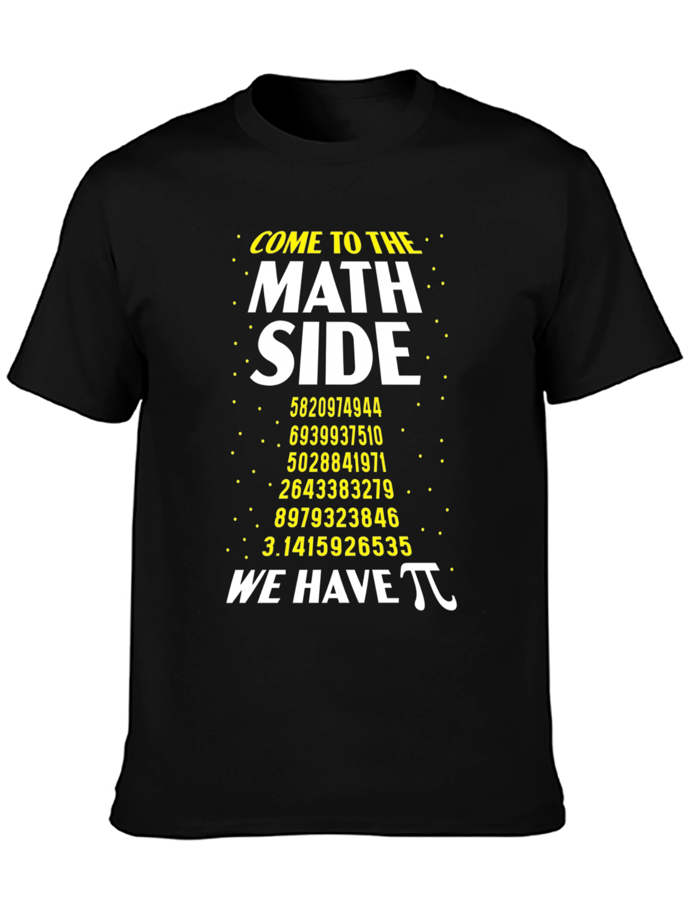 Math Side Pi Number T-Shirt Geeky Graphic Tee