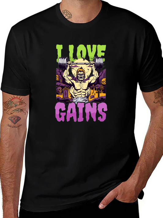 I Love Gains Graphic Tee
