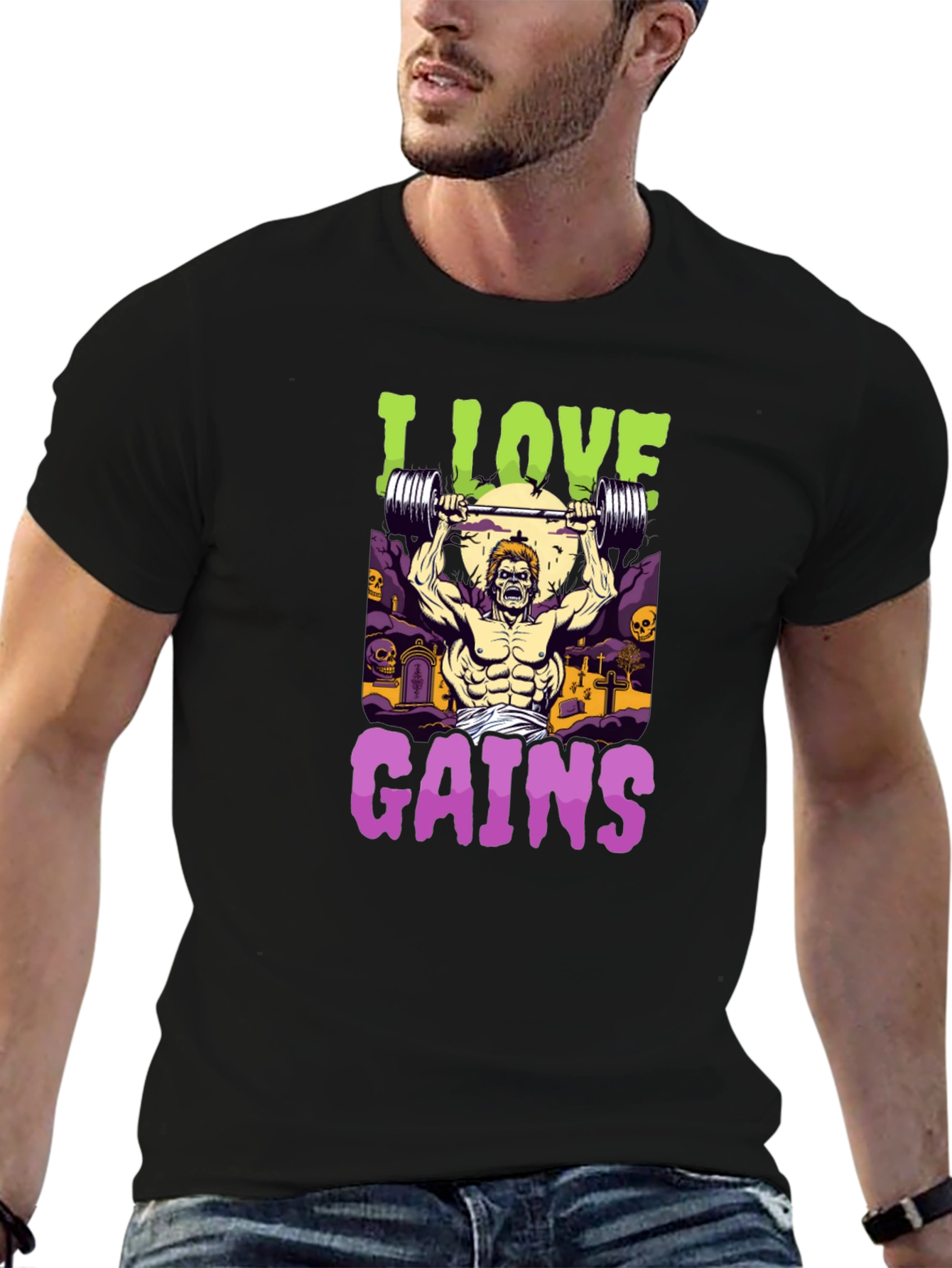 I Love Gains Graphic Tee