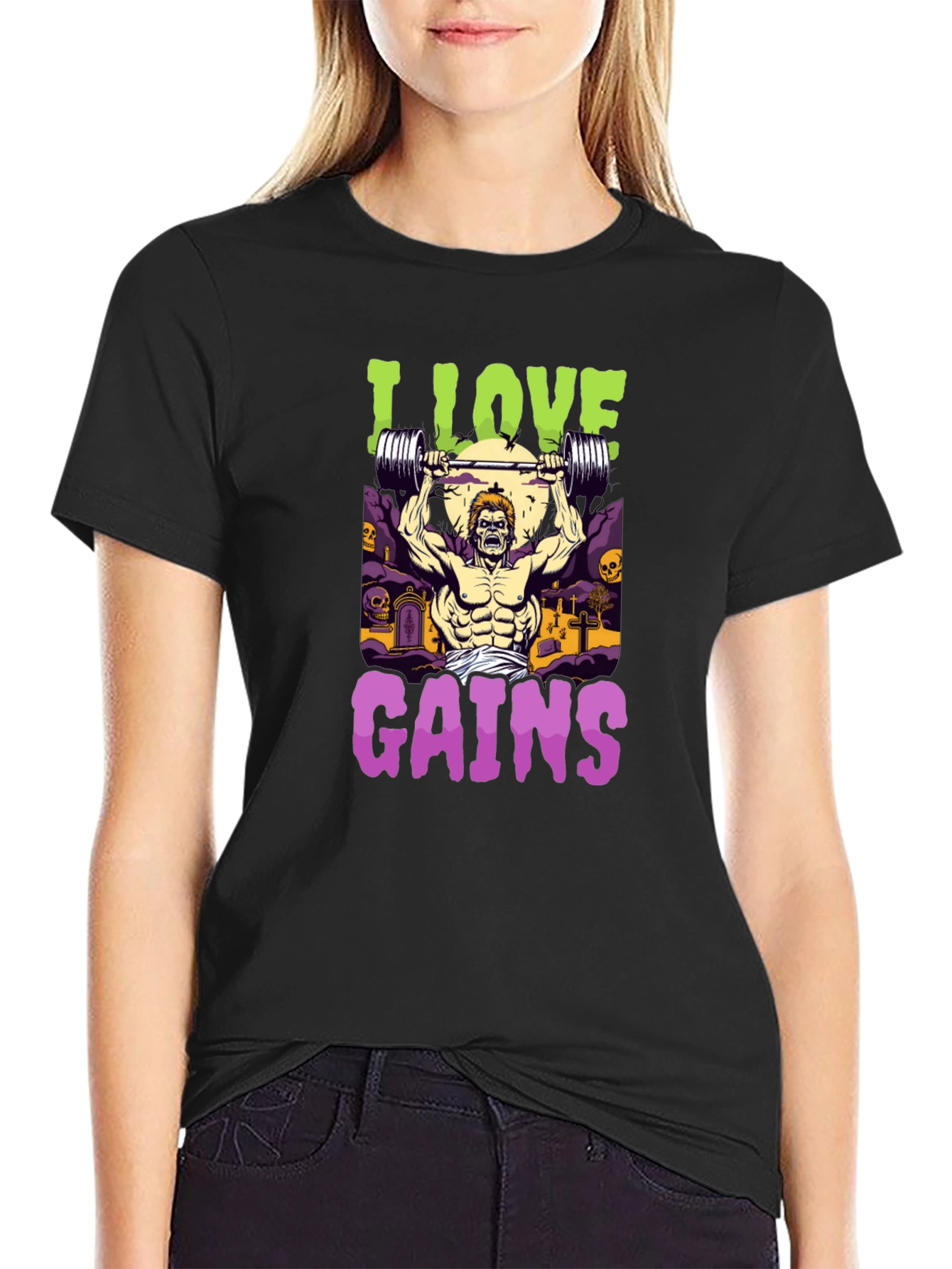 I Love Gains Graphic Tee