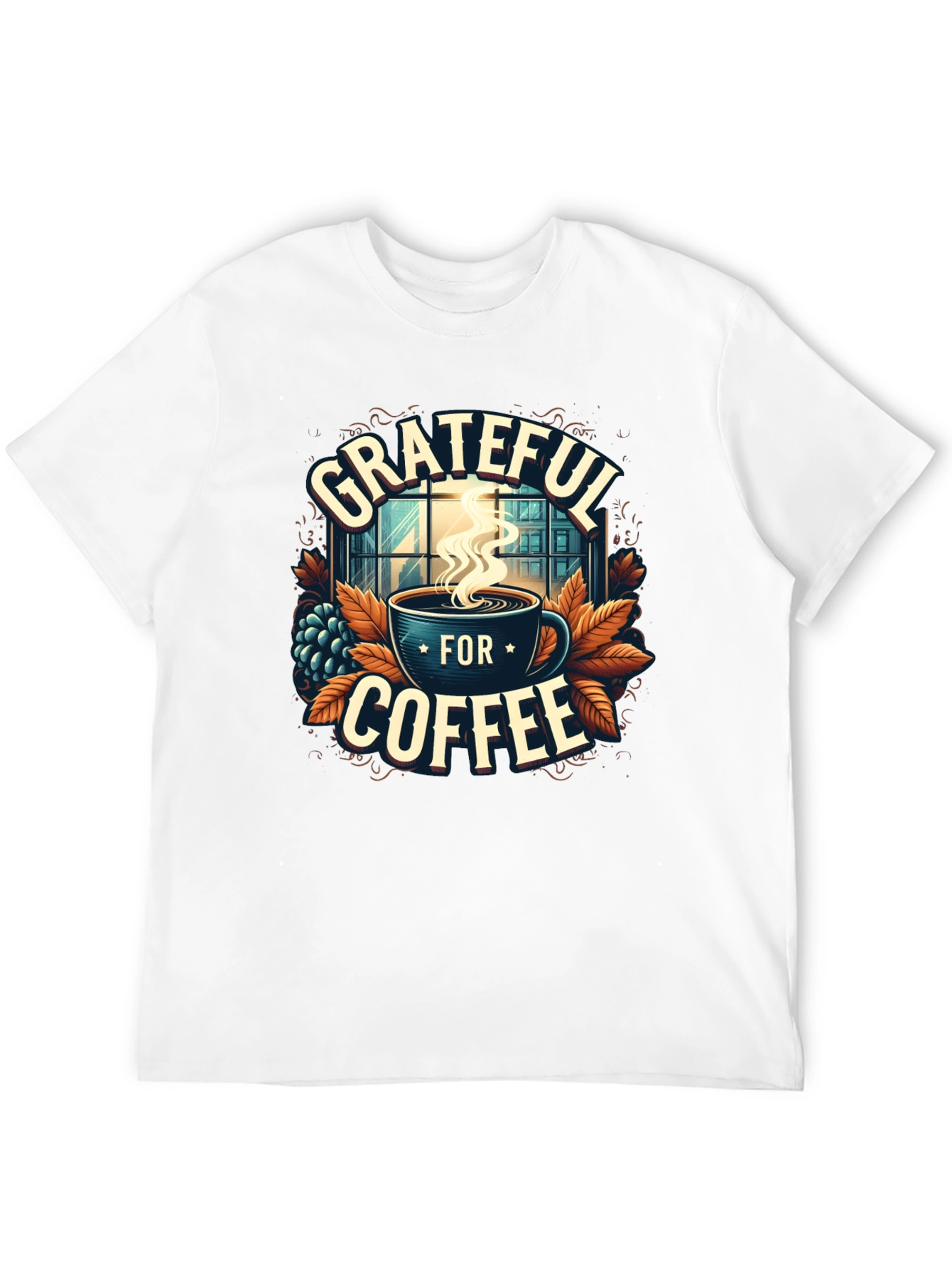 Grateful For Coffee Graphic T-Shirt