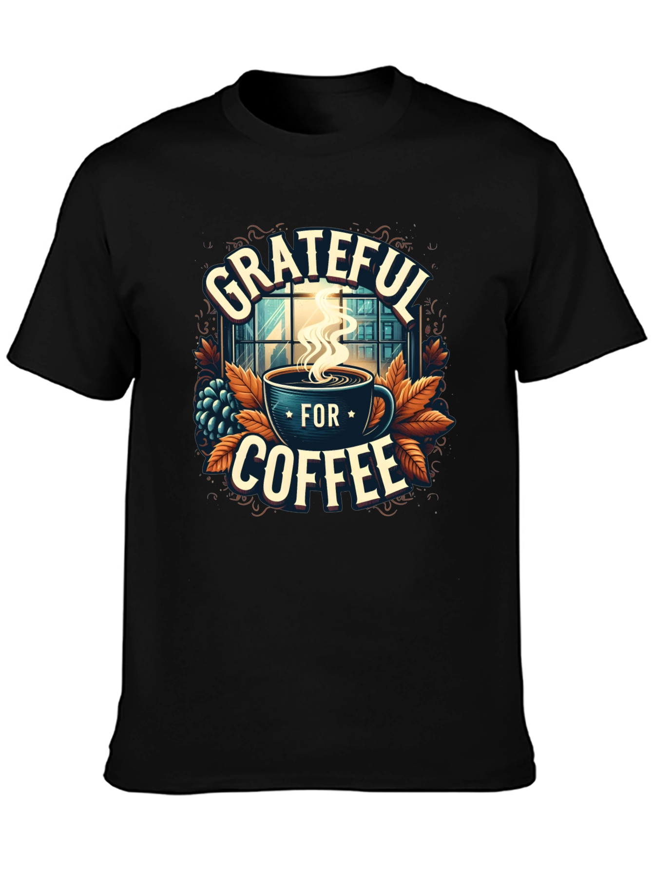 Grateful For Coffee Graphic T-Shirt