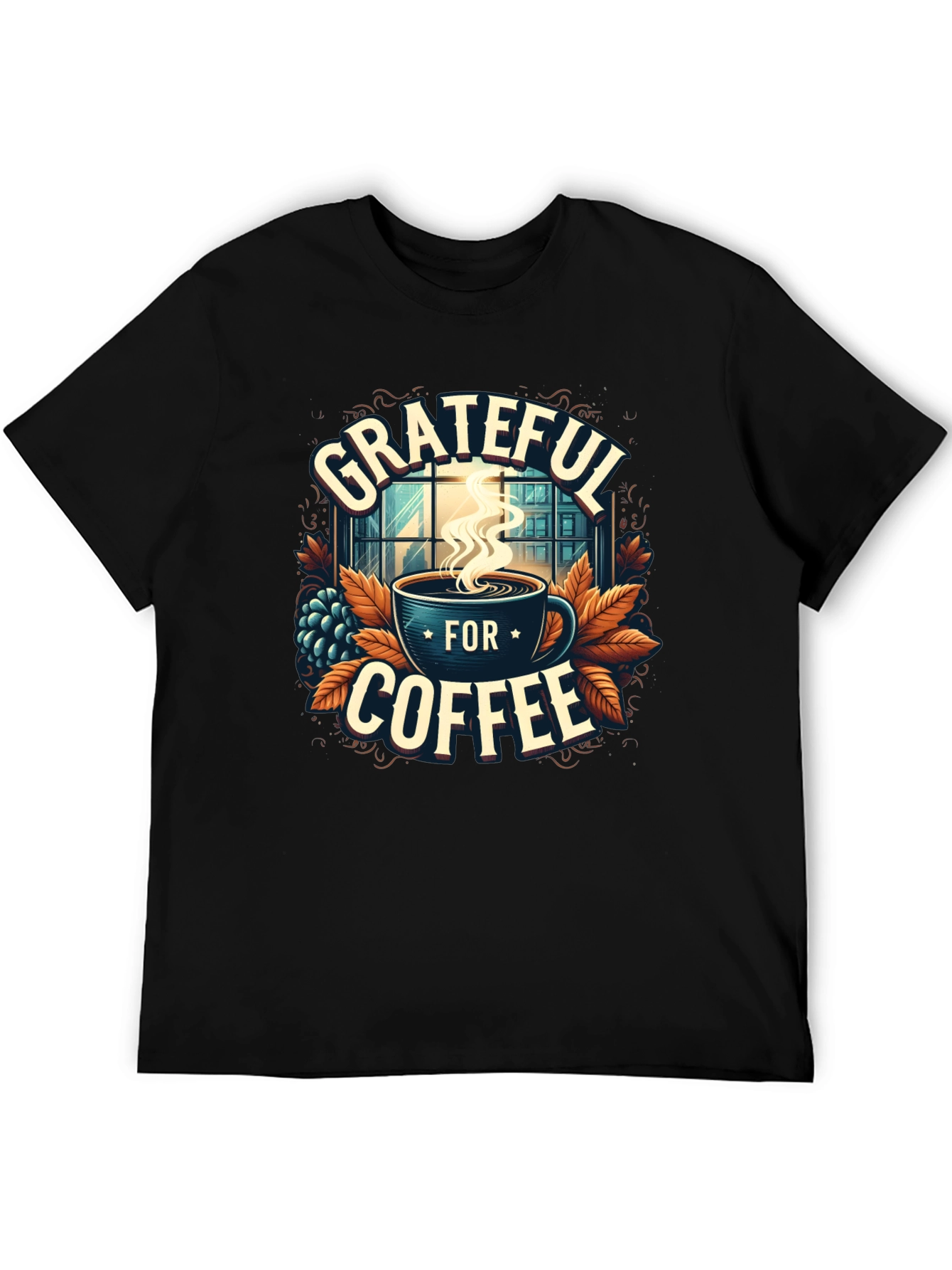 Grateful For Coffee Graphic T-Shirt