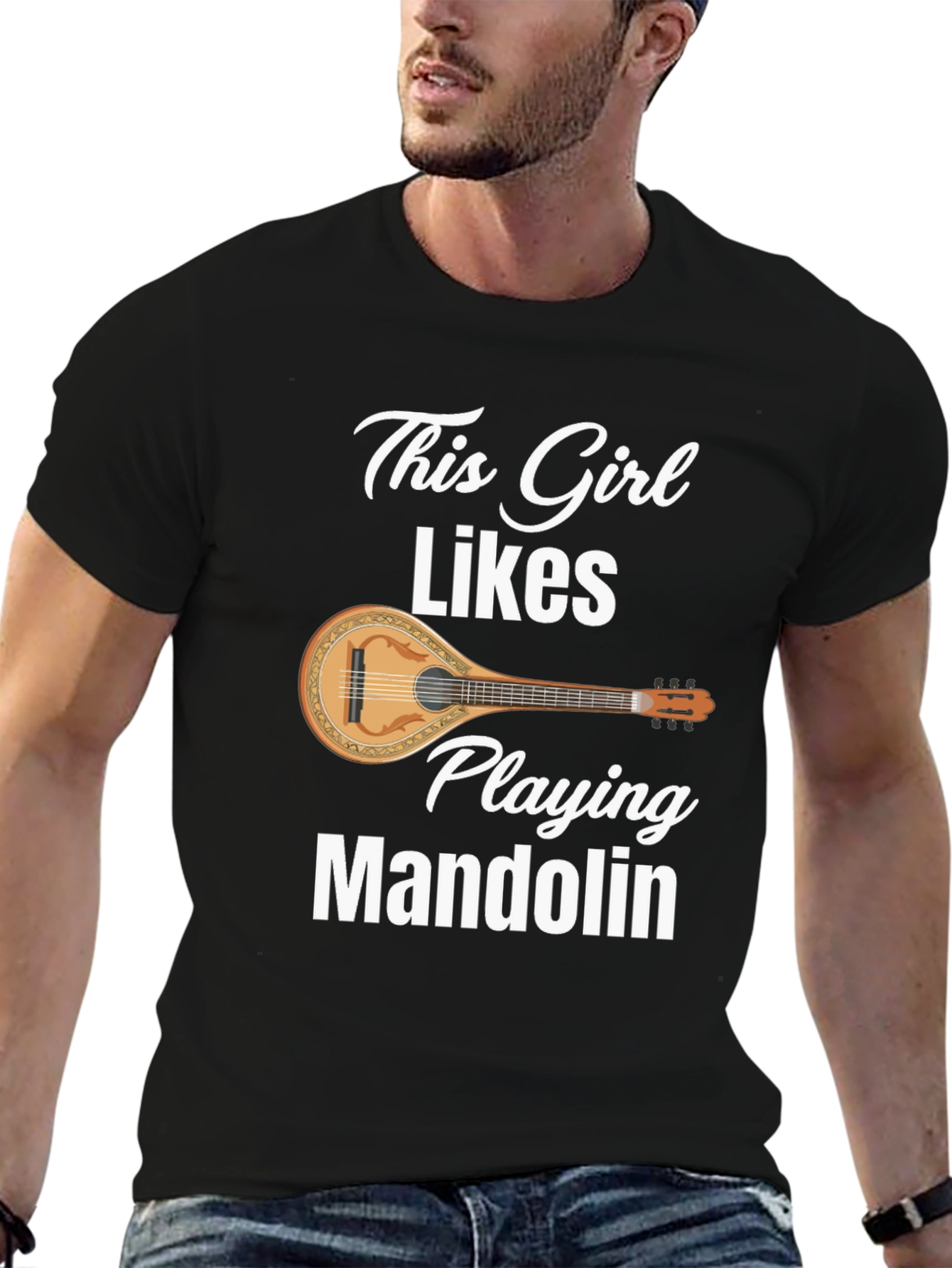 This Girl Likes Playing Mandolin T-Shirt