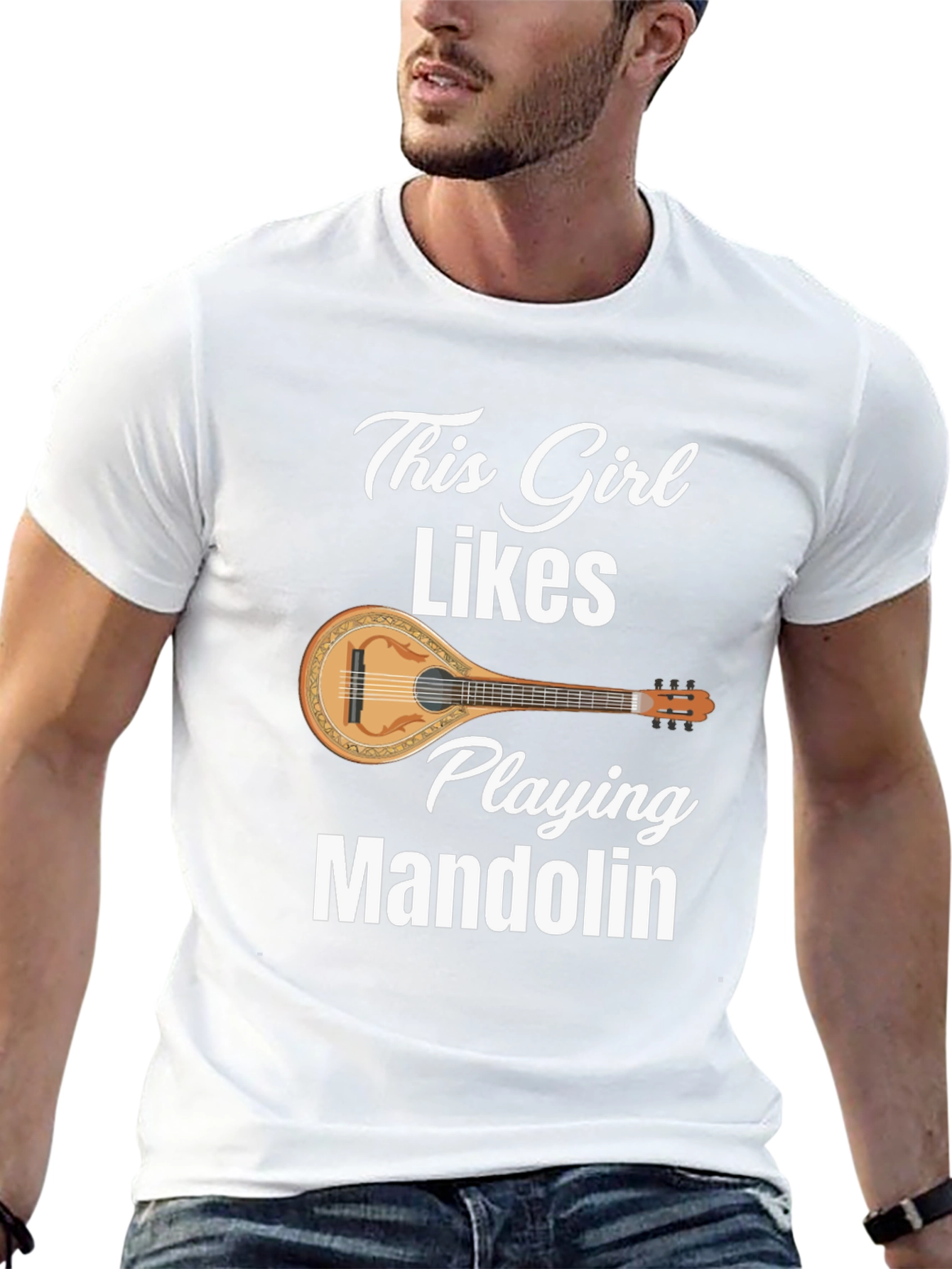 This Girl Likes Playing Mandolin T-Shirt