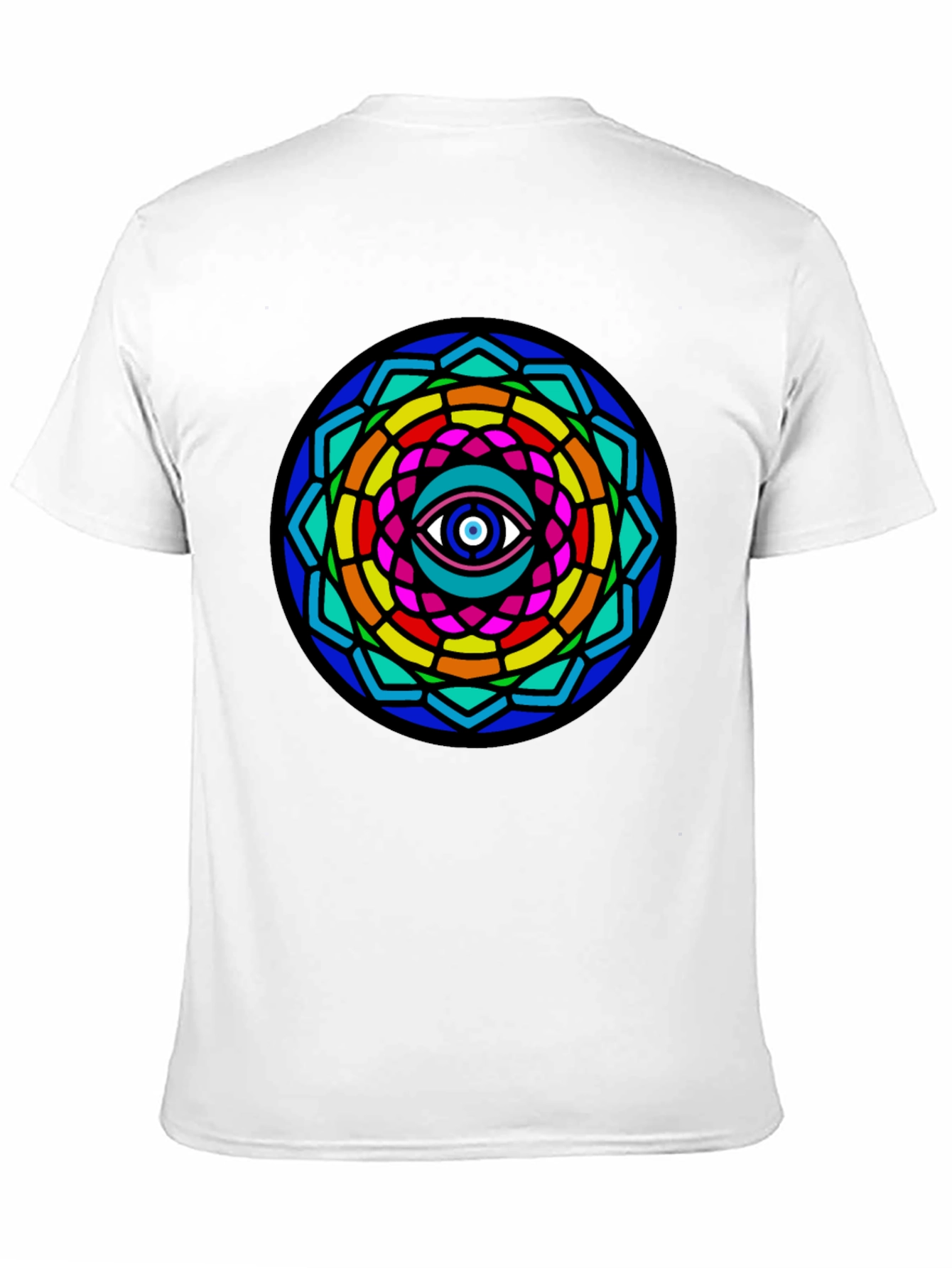 Mystic Eye Mandala Graphic Tee - Black