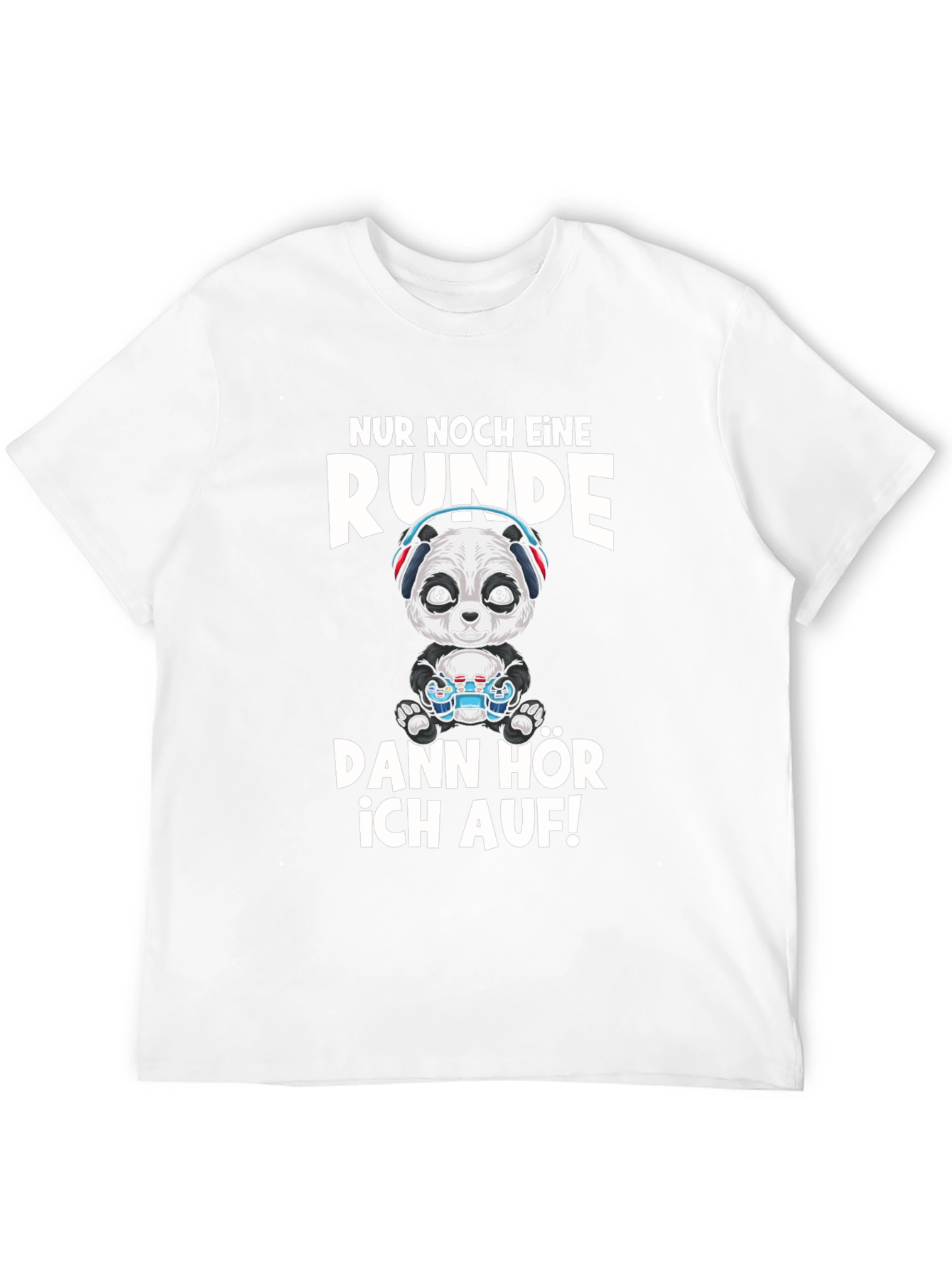 Gamer Panda T-Shirt - Just One More Round!
