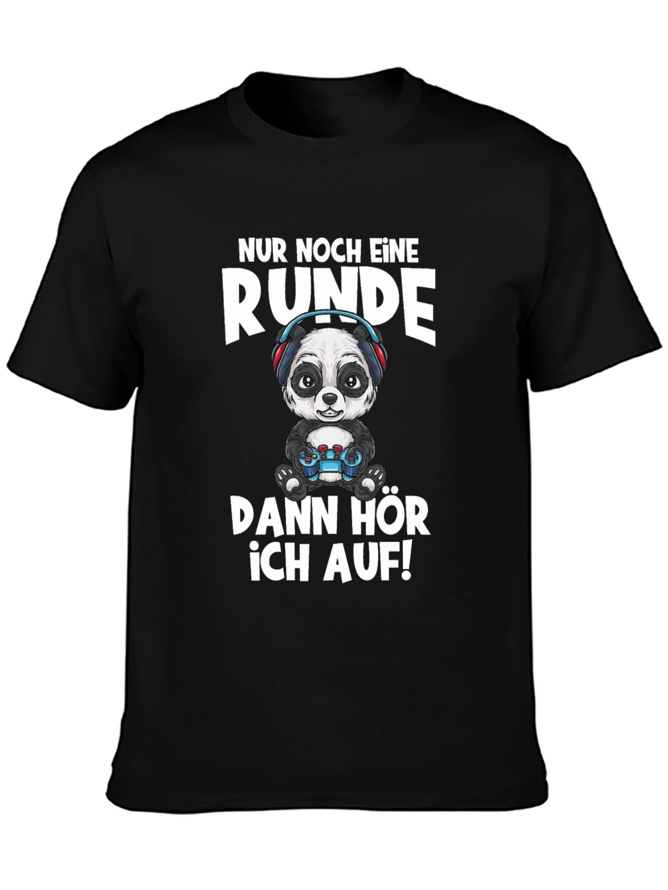 Gamer Panda T-Shirt - Just One More Round!