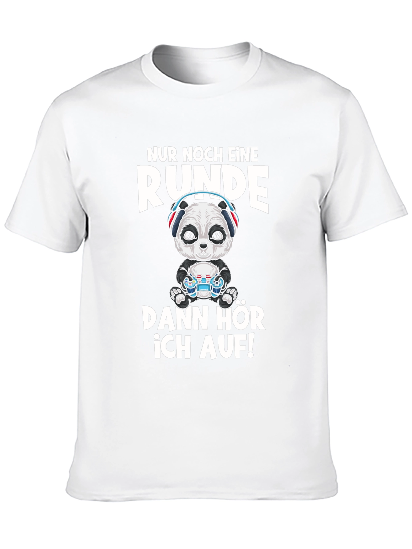 Gamer Panda T-Shirt - Just One More Round!