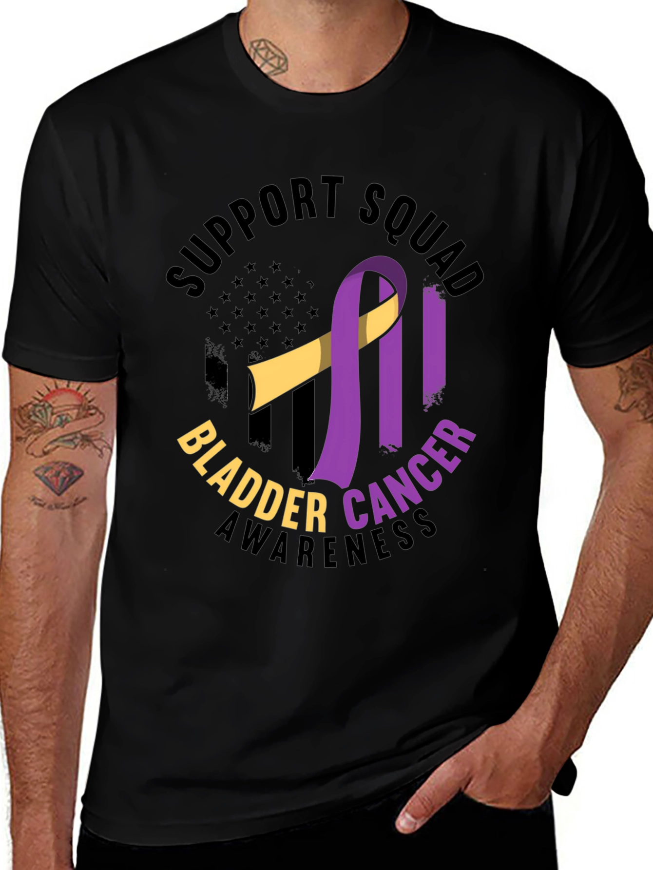 Bladder Cancer Awareness Support Squad T-Shirt