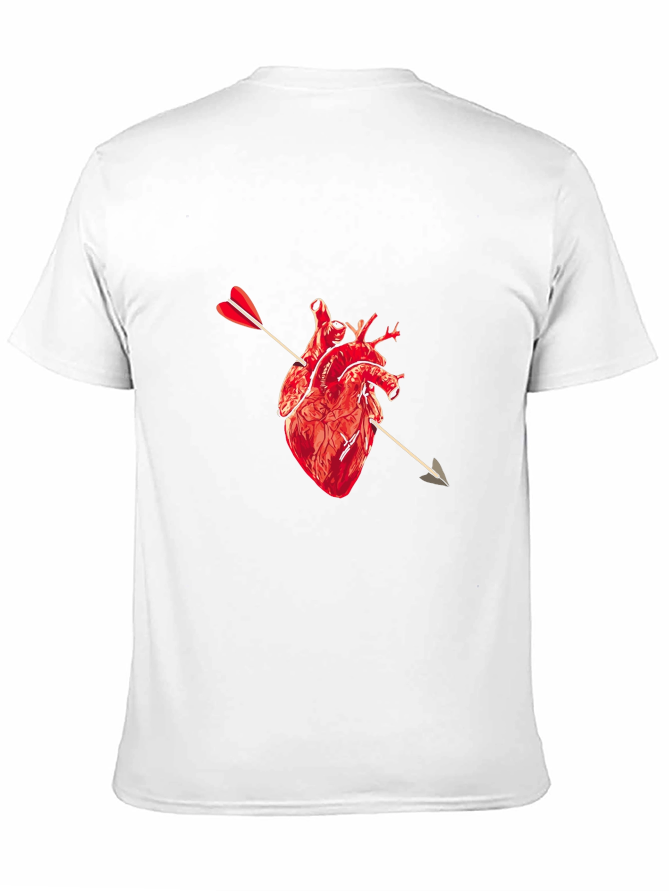 Heart Arrow Graphic Black Tee