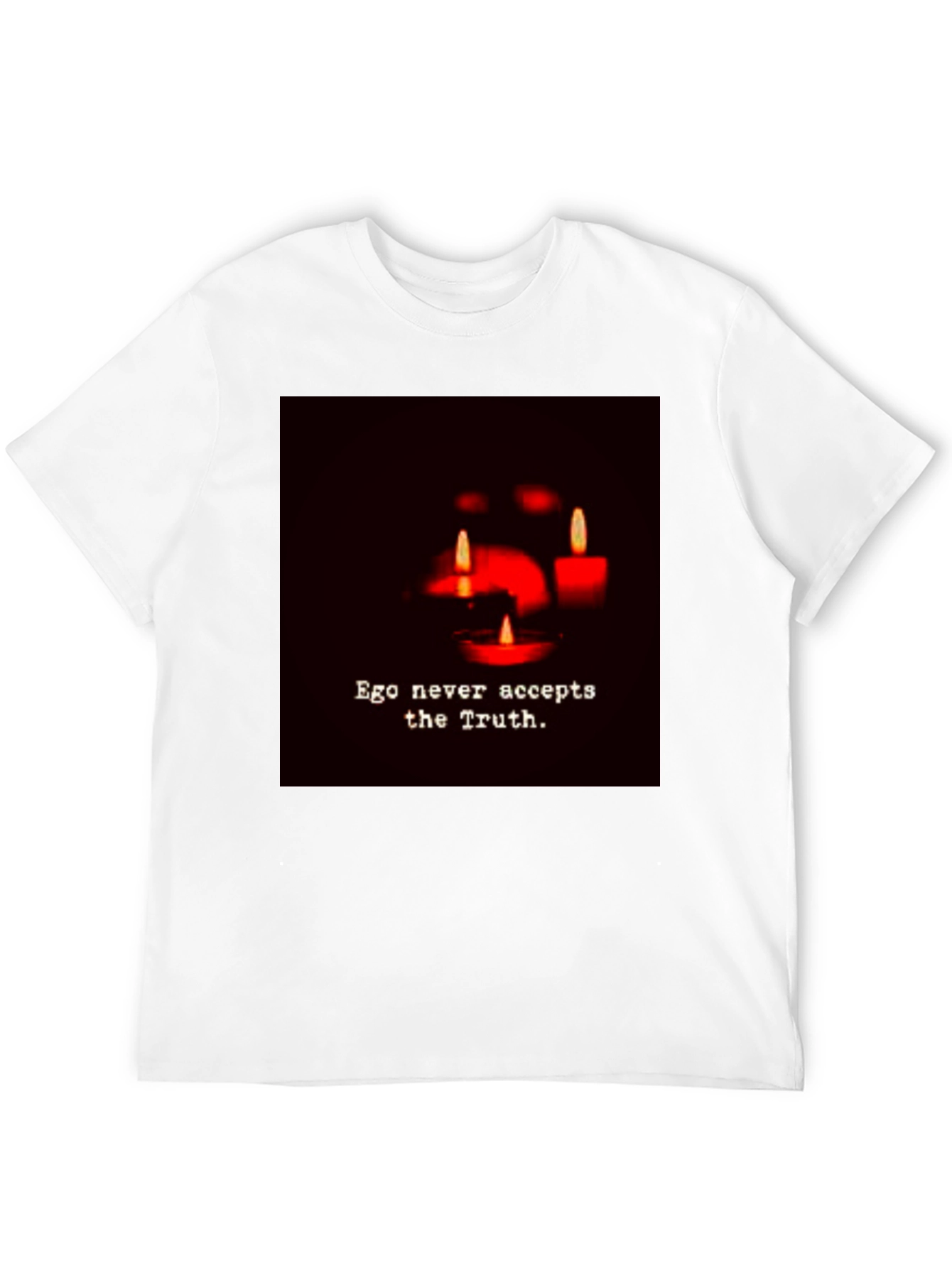 Ego Never Accepts the Truth Graphic Tee - Black