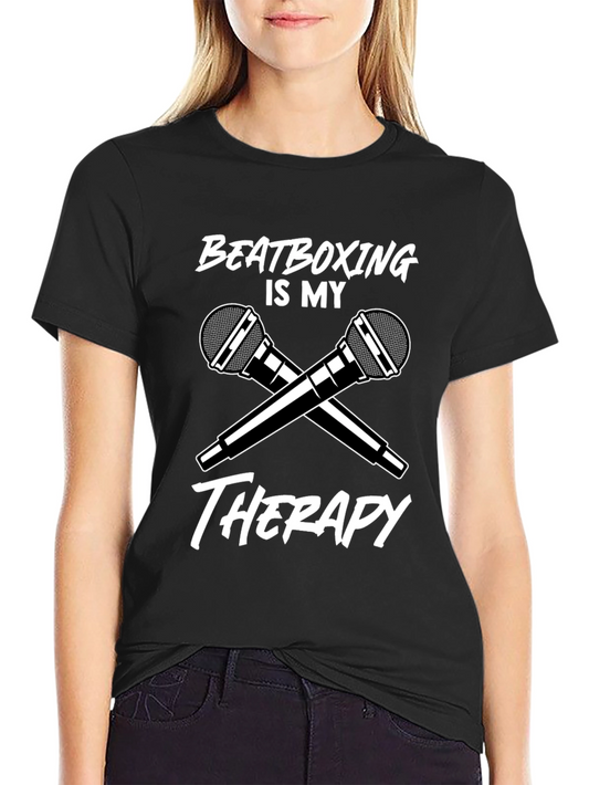 Beatboxing Therapy T-Shirt Microphone Graphic Music Tee