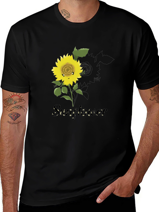 Sunflower Graphic T-Shirt - Black