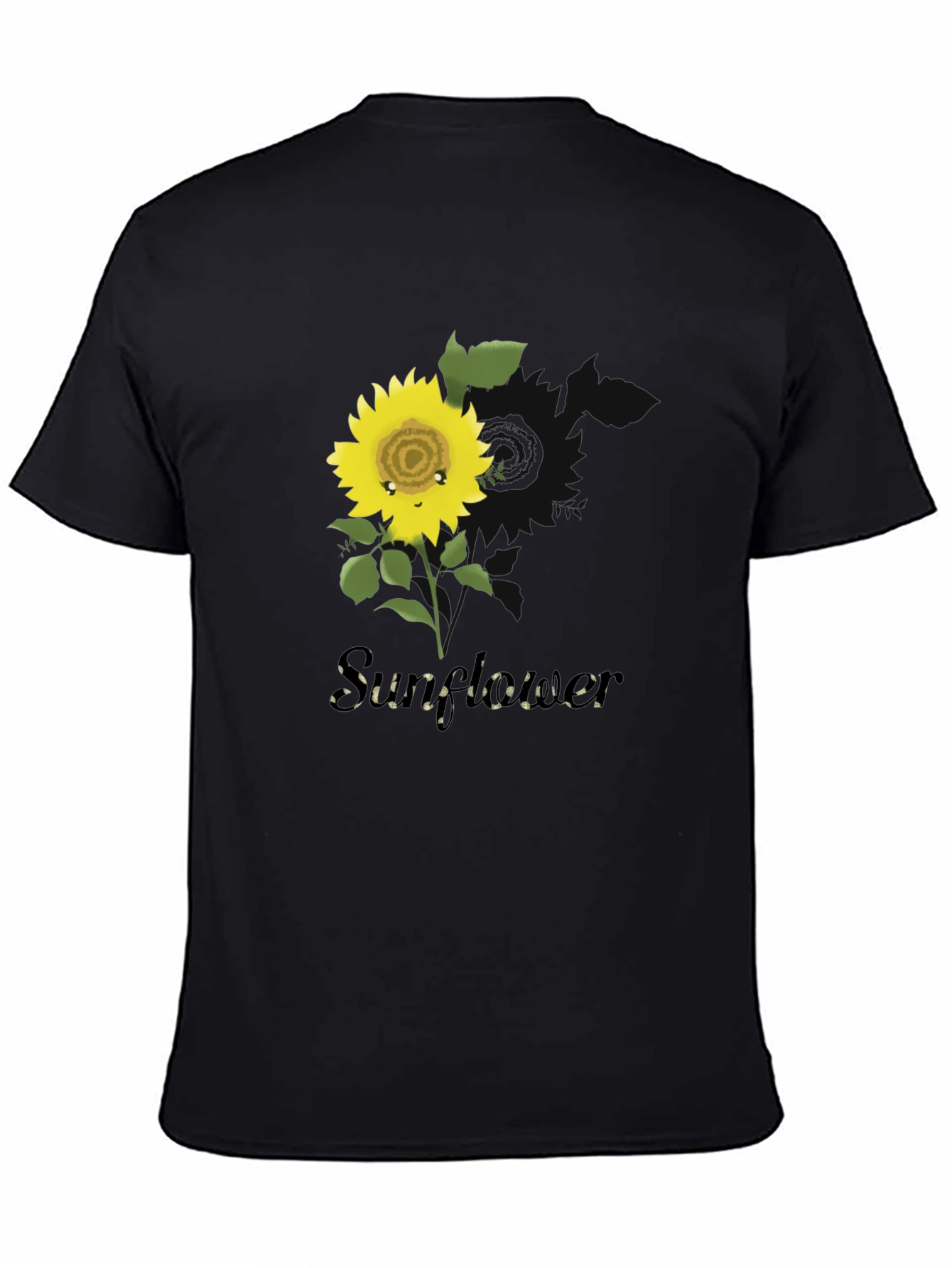 Sunflower Graphic T-Shirt - Black