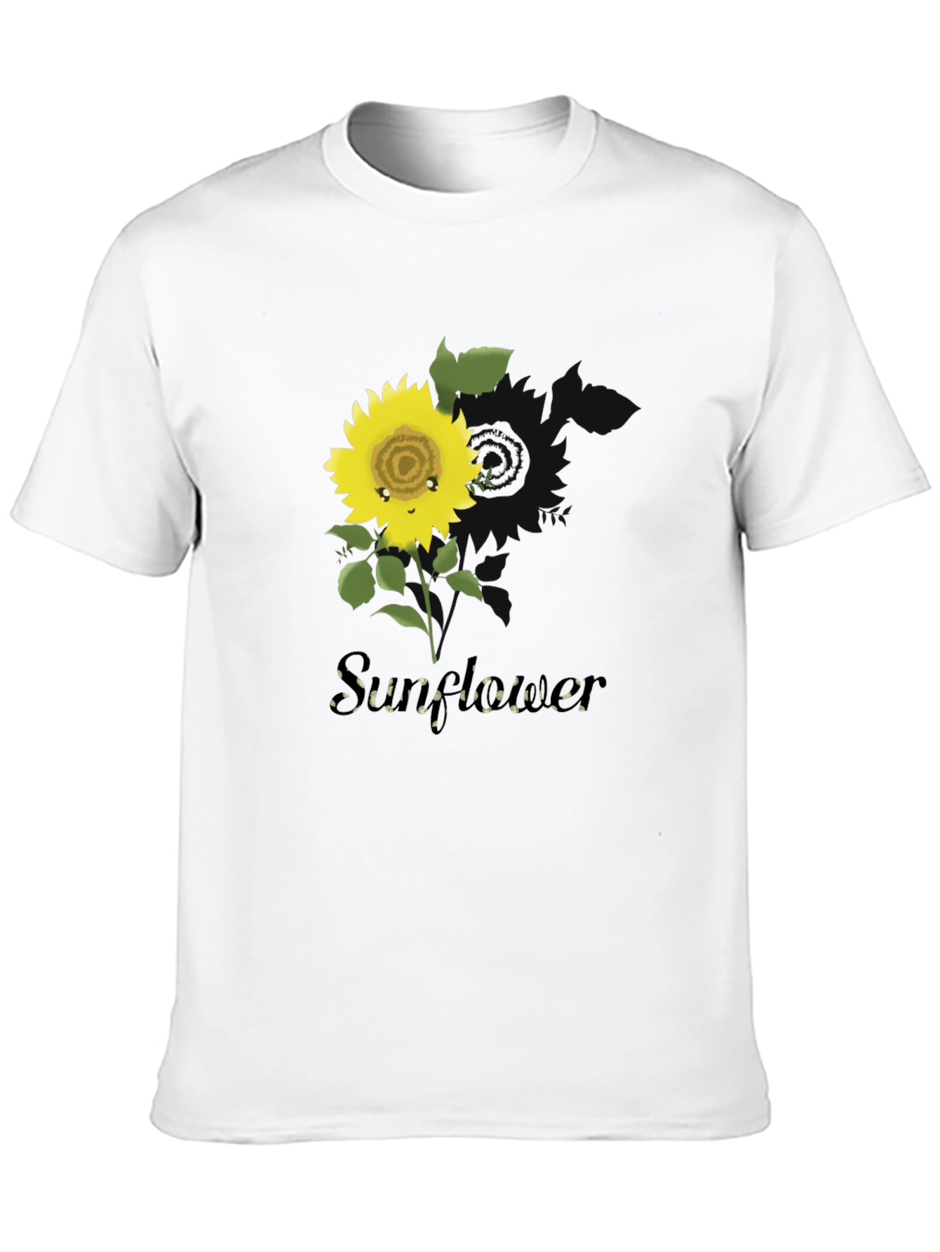 Sunflower Graphic T-Shirt - Black