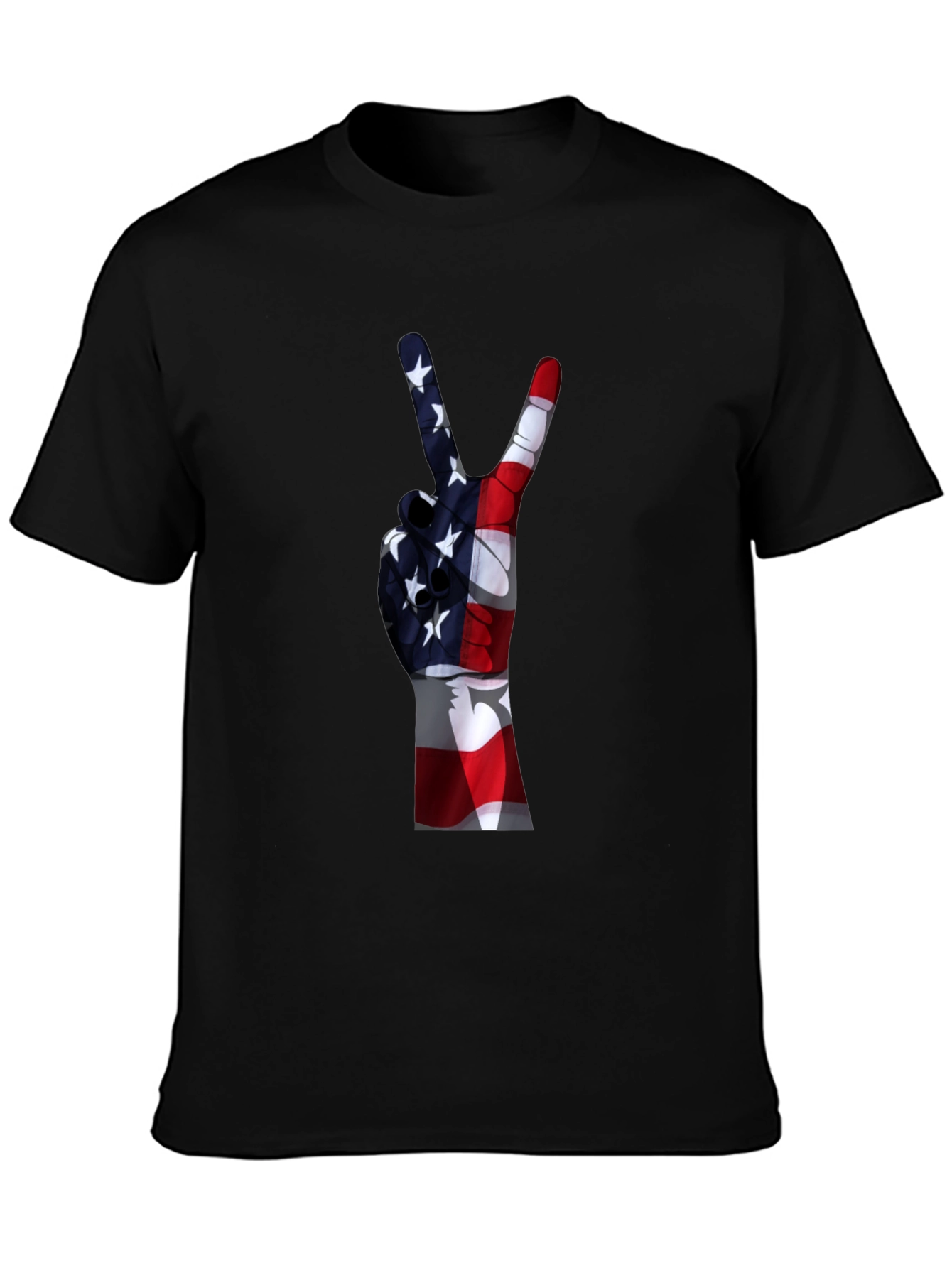 Peace Sign American Flag T-Shirt