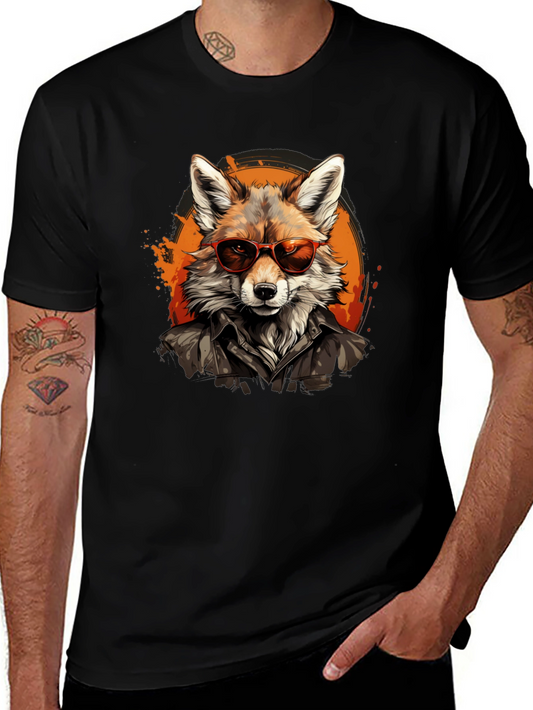 Cool Fox Graphic Tee - Trendy Animal T-Shirt