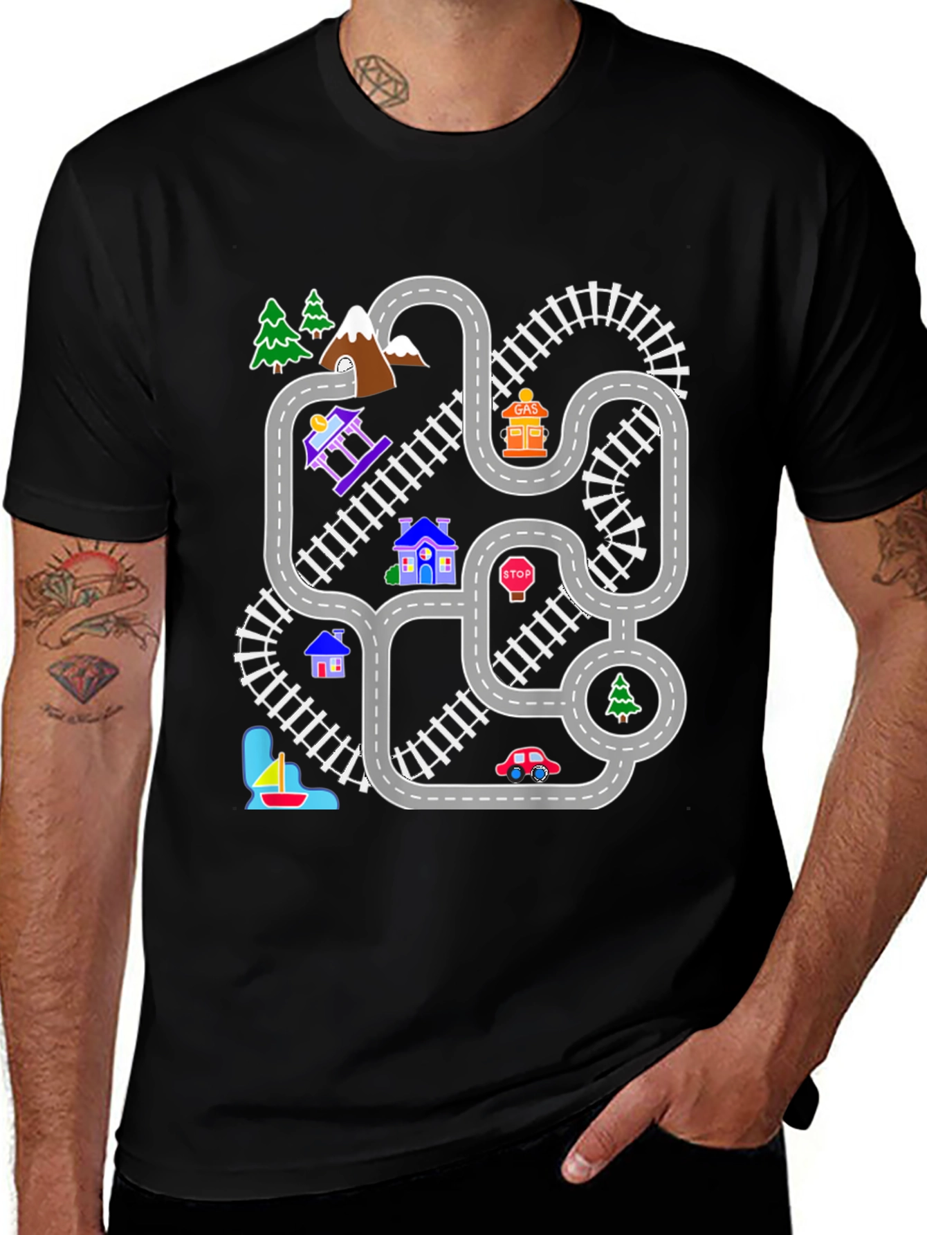 Fun Road & Rail Graphic Tee
