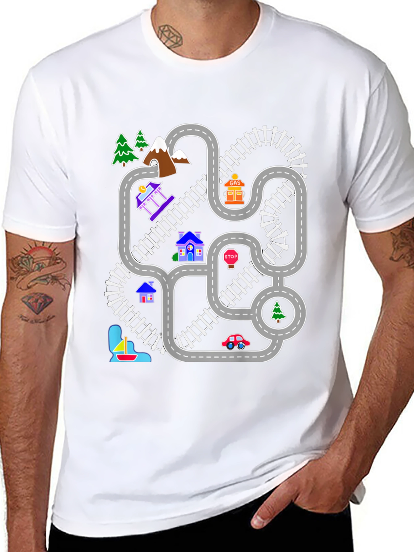 Fun Road & Rail Graphic Tee