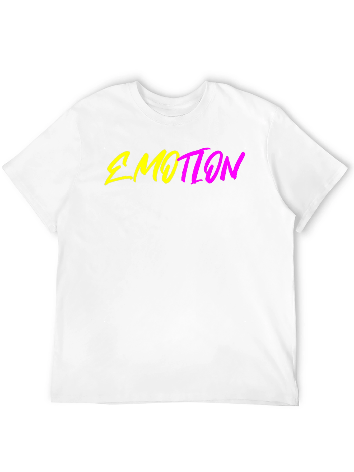 Emotion Graphic T-Shirt - Trendy Neon Design