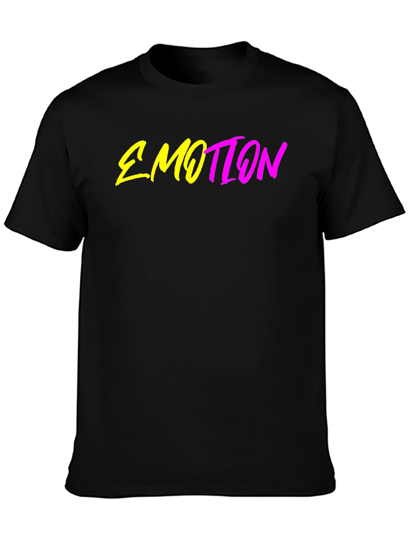 Emotion Graphic T-Shirt - Trendy Neon Design